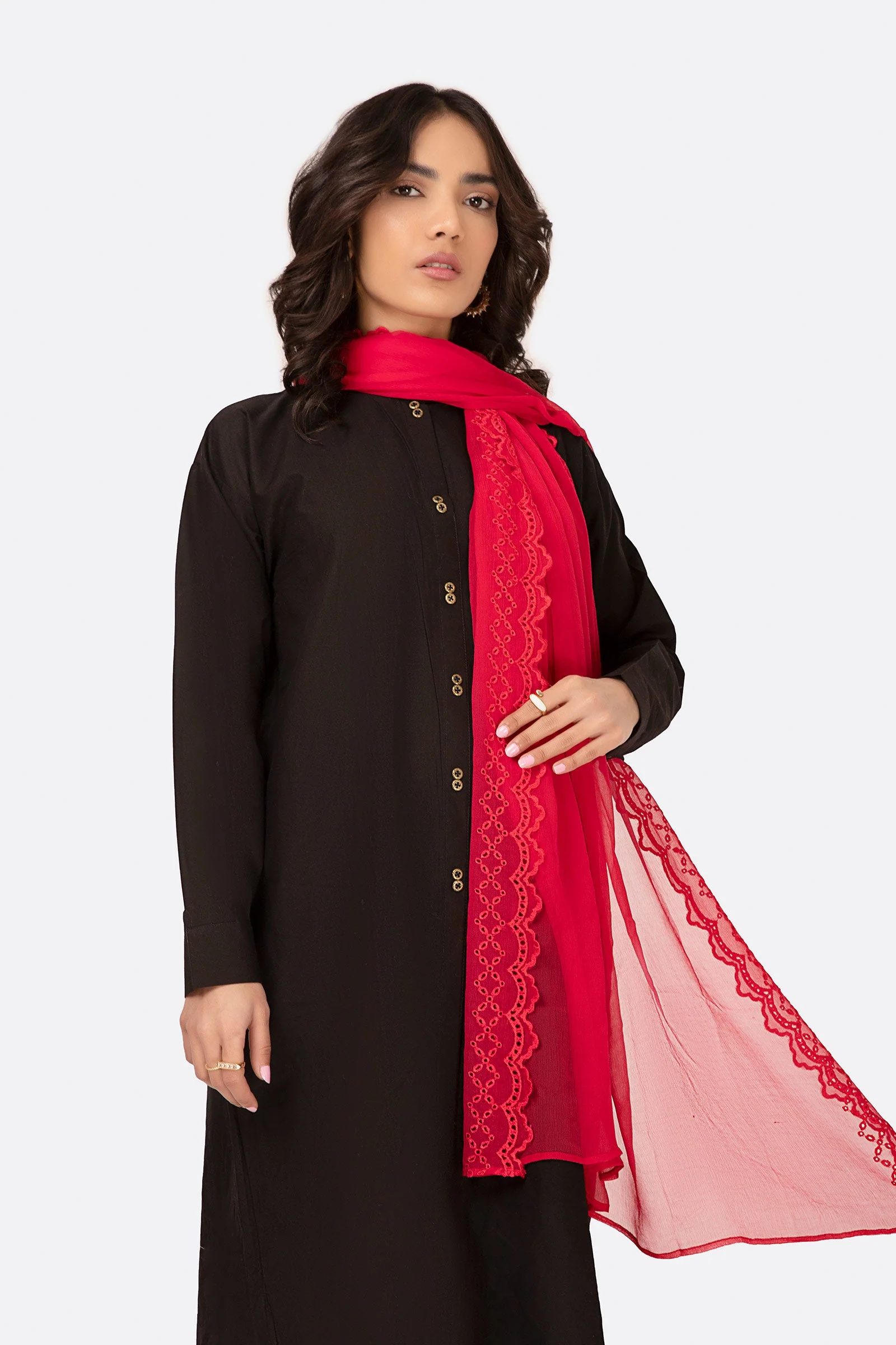 Scarf Red MB-EF23-155 - Image 2