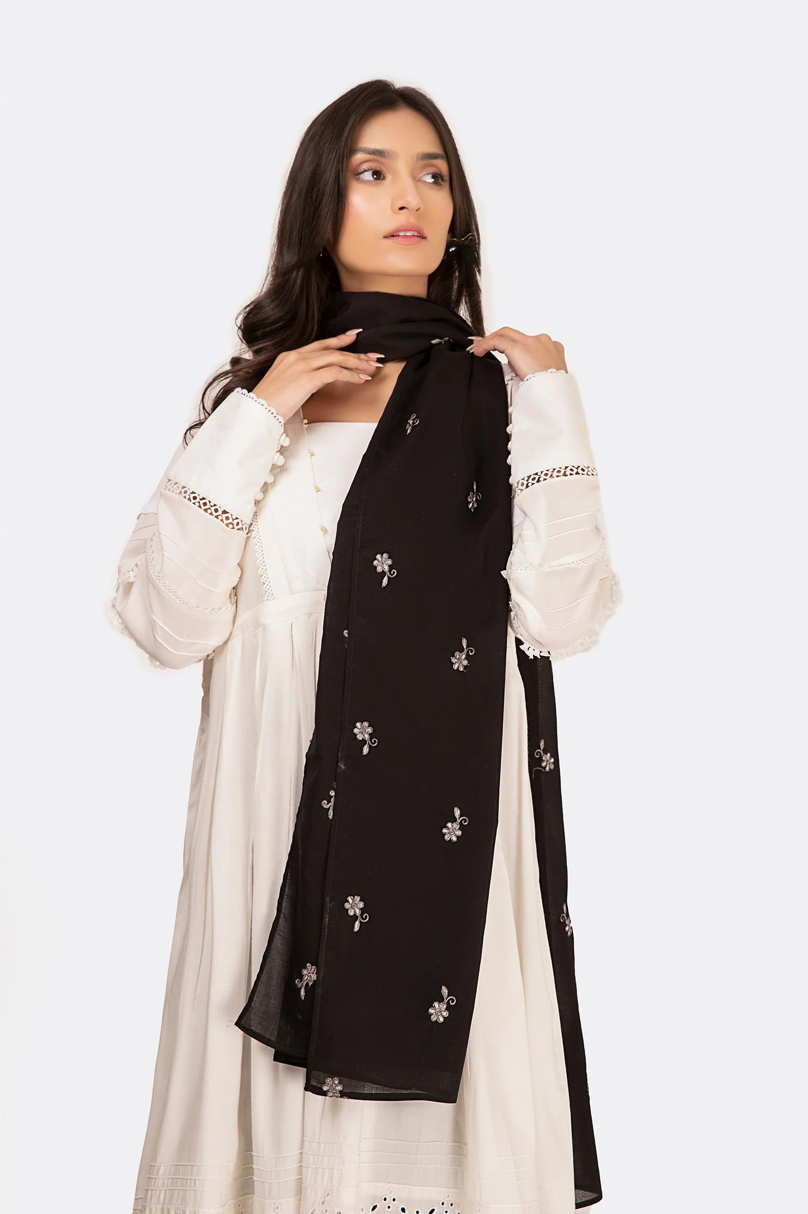 Scarf Black MB-EF23-175 - Image 2