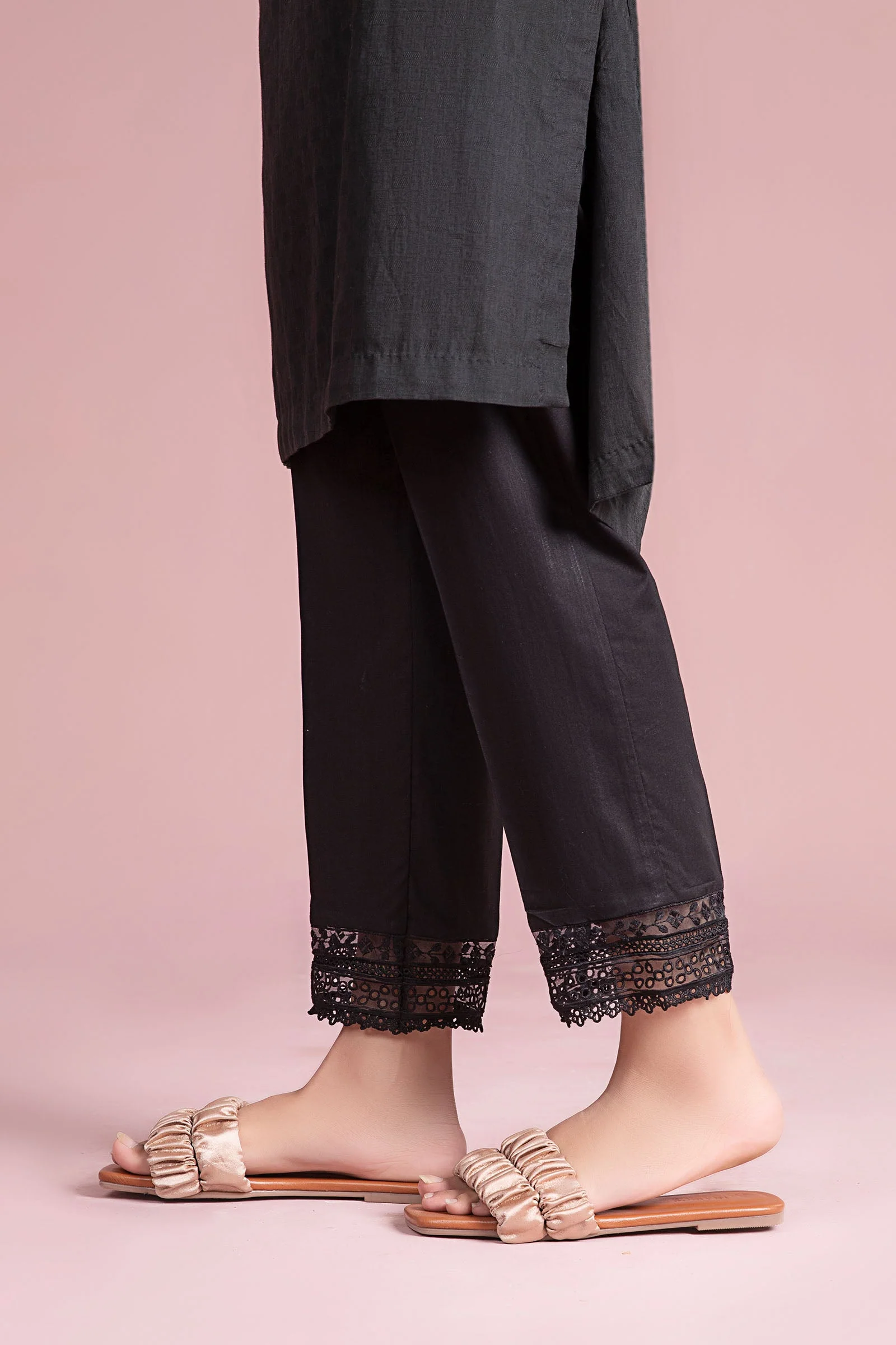 Cambric Straight Trousers