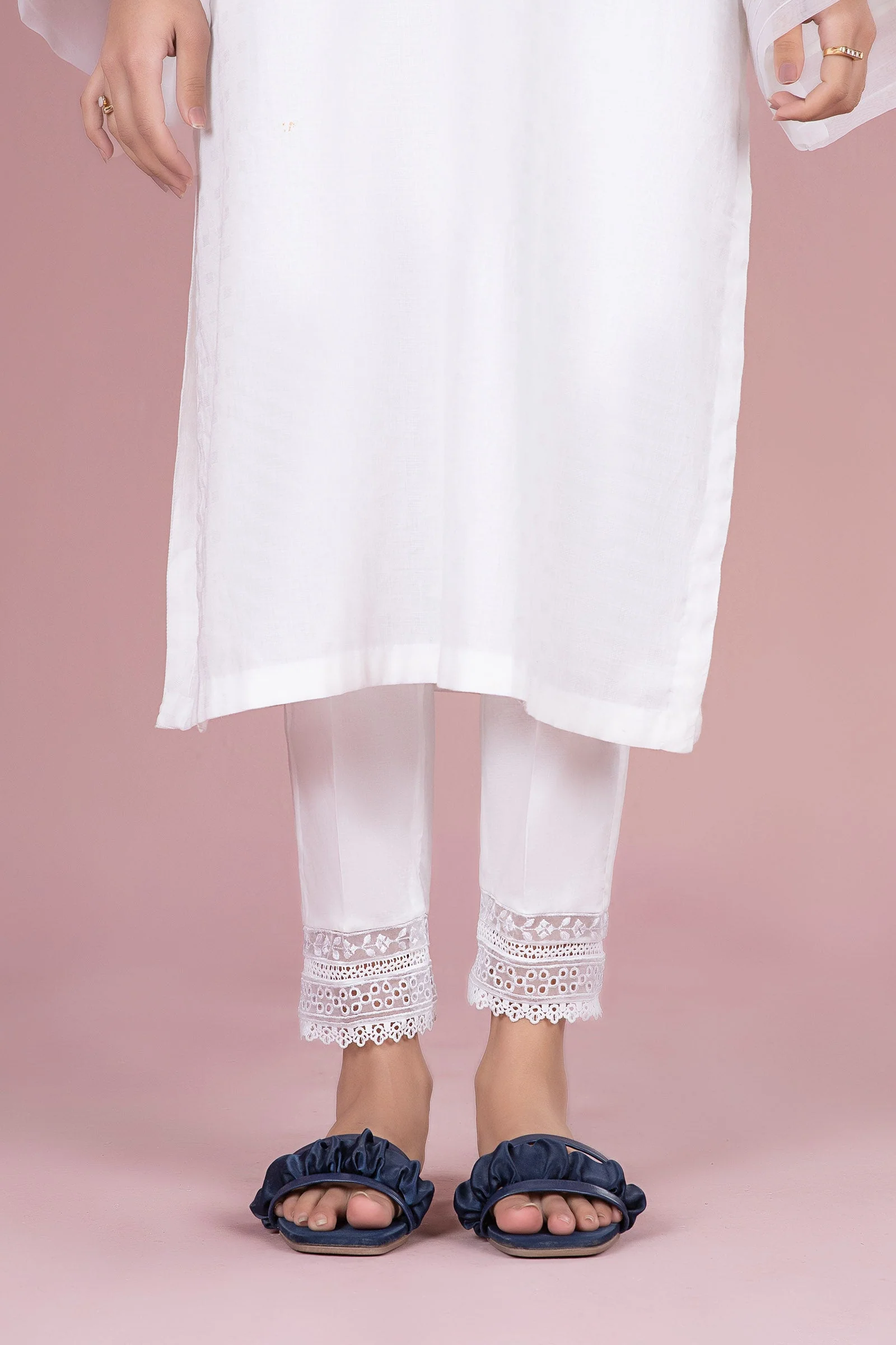 Cambric Straight Trousers