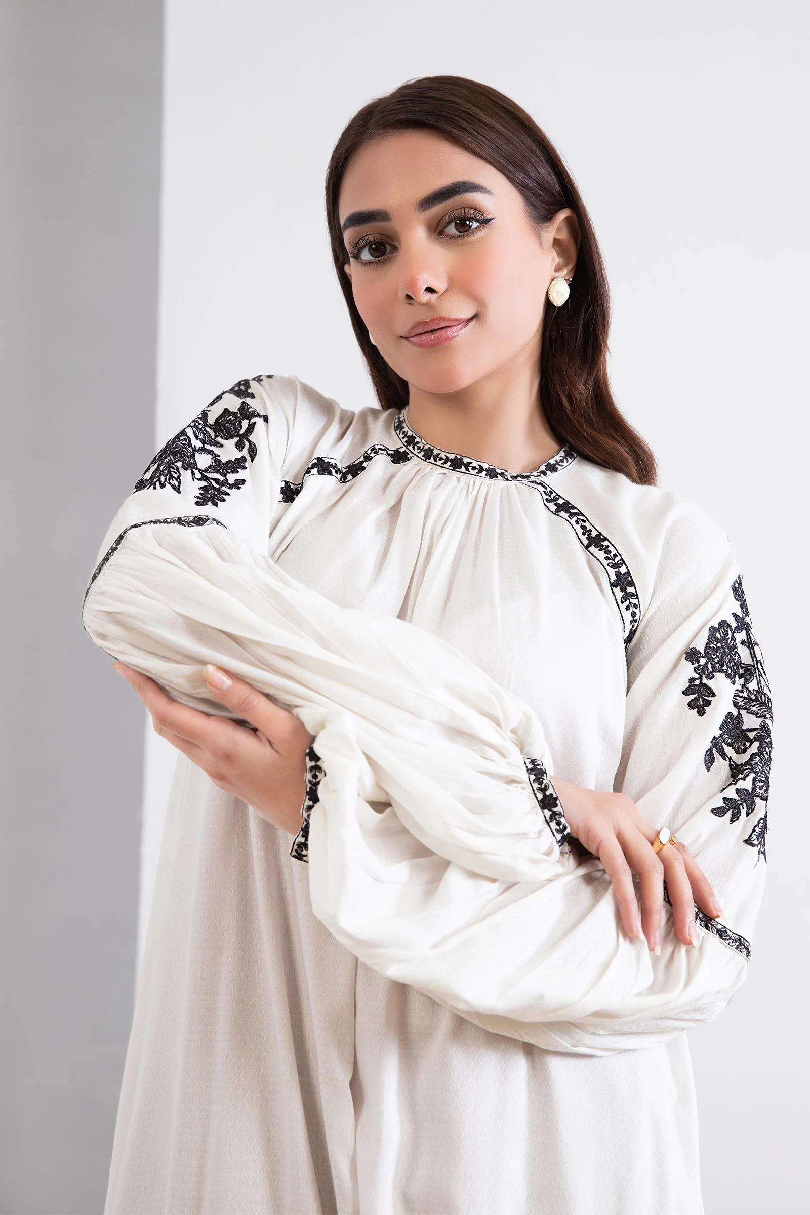 Dyed Arabic Lawn Shirt - Image 3