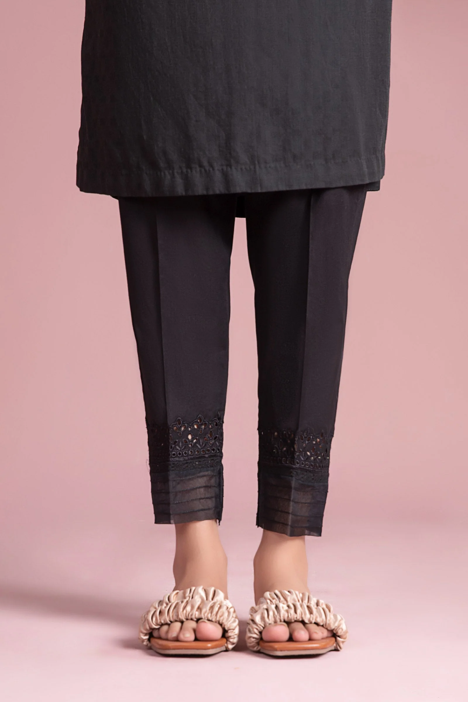 Cambric Straight Trousers