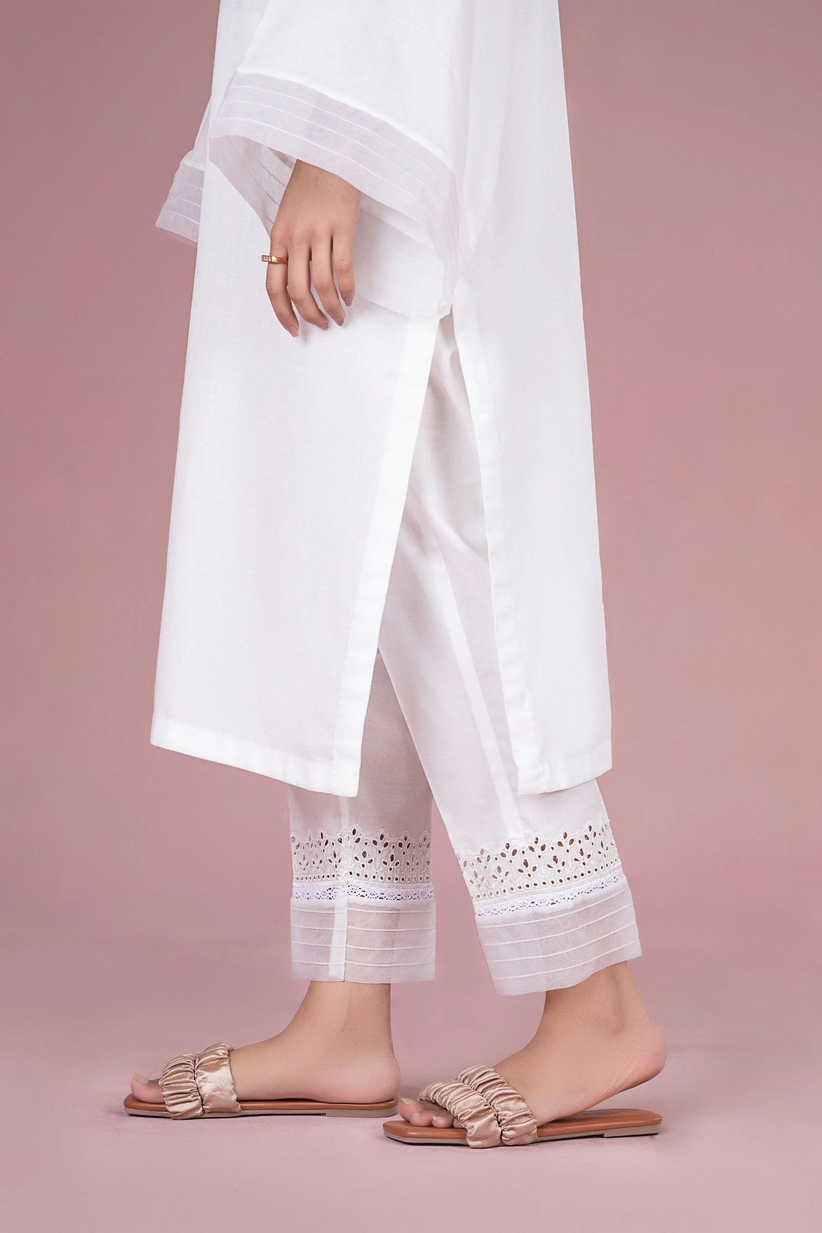 Cambric Straight Trousers