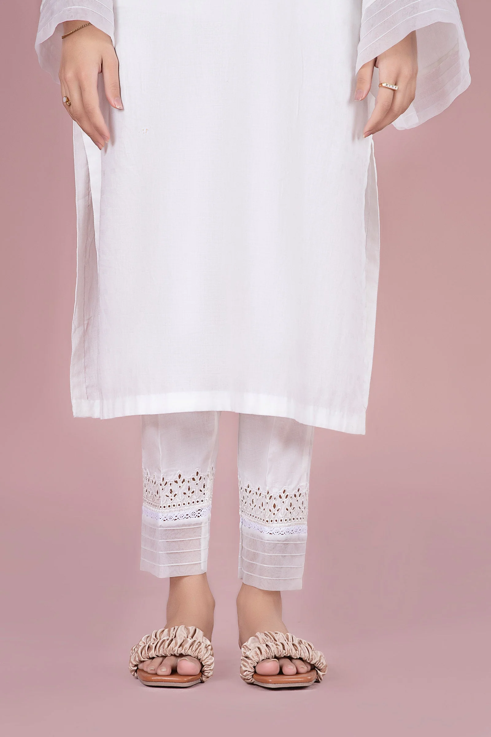 Cambric Straight Trousers - Image 3
