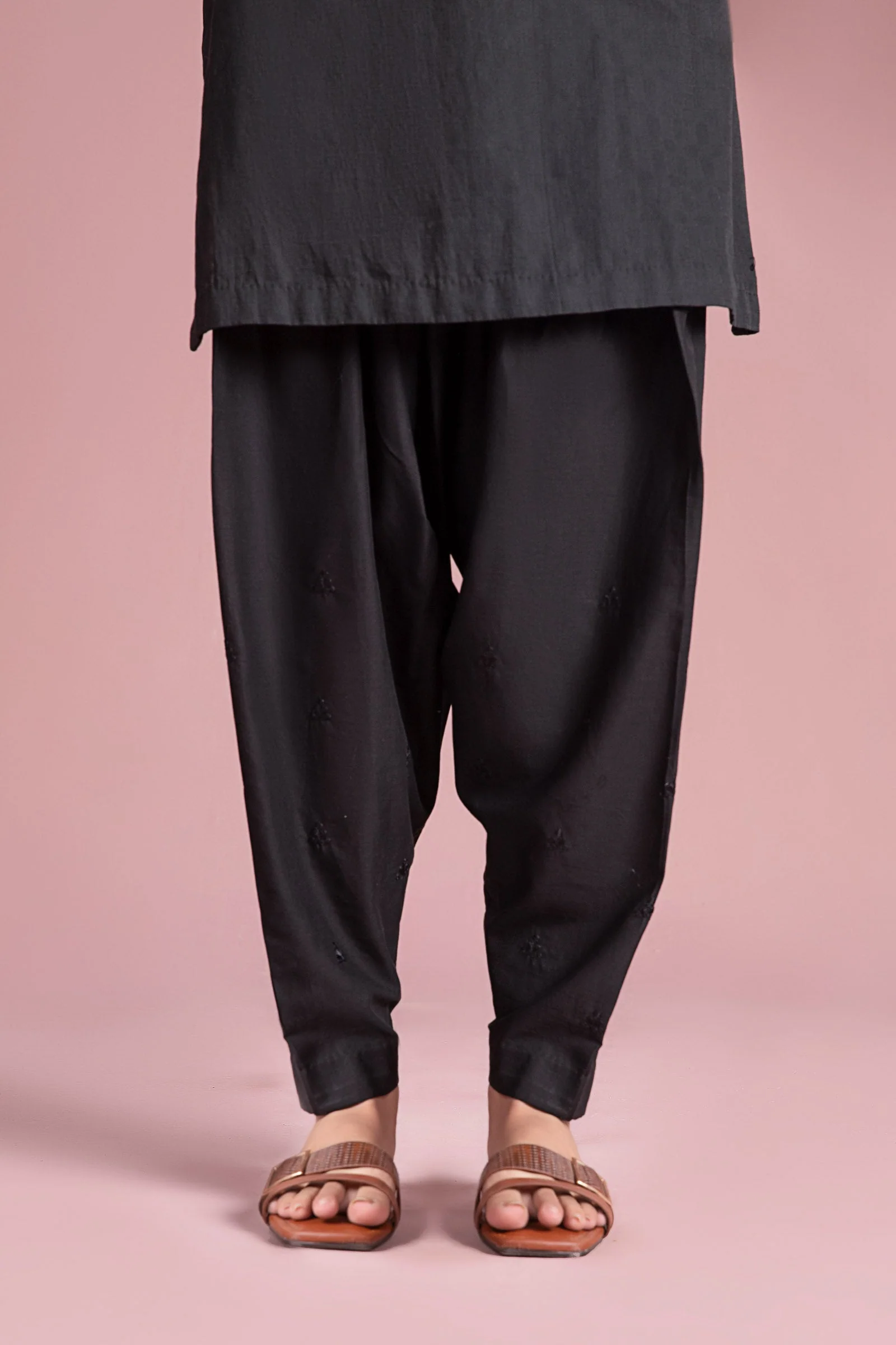Embroidered Cambric Trouser - Image 2