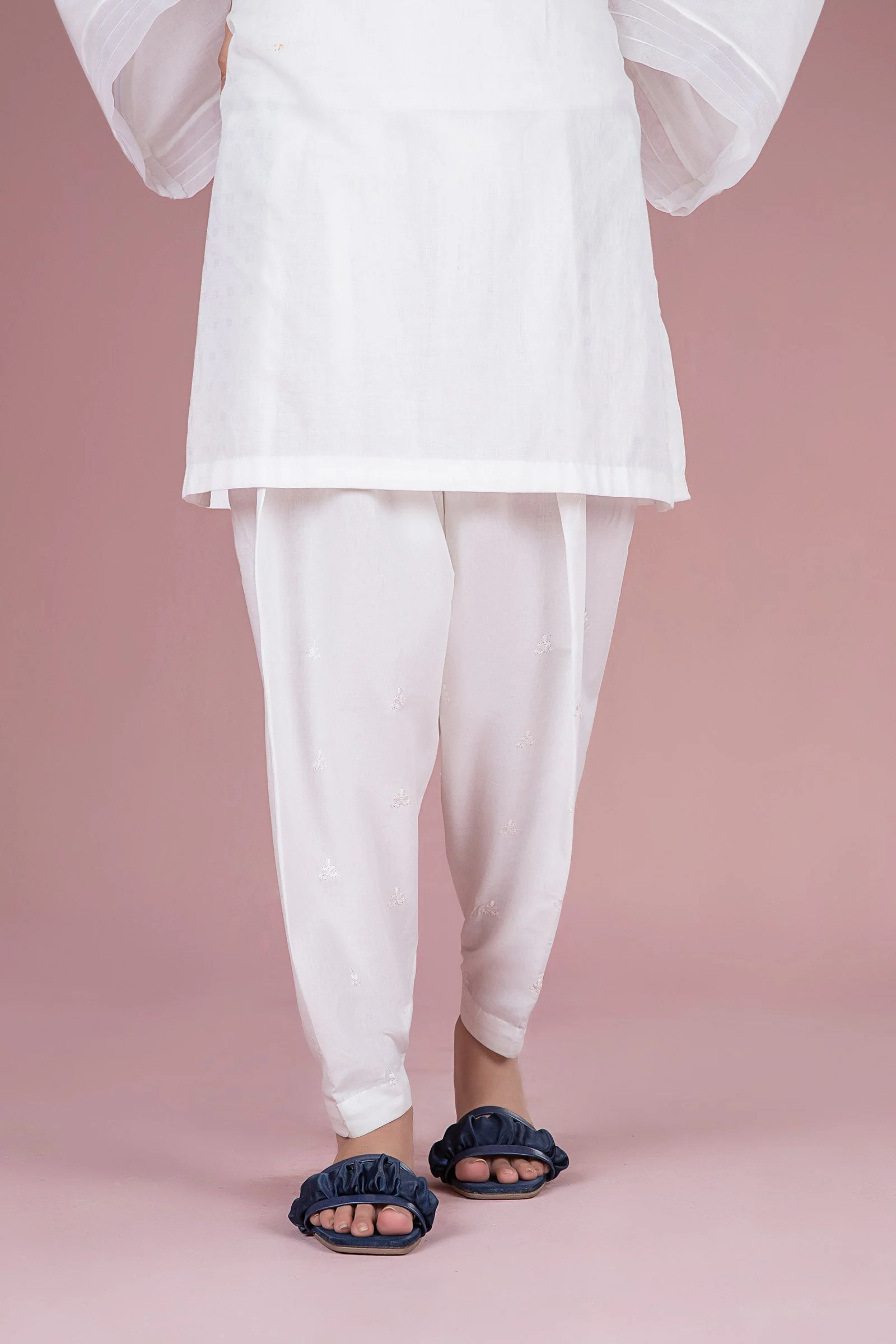Embroidered Cambric Shalwar - Image 2
