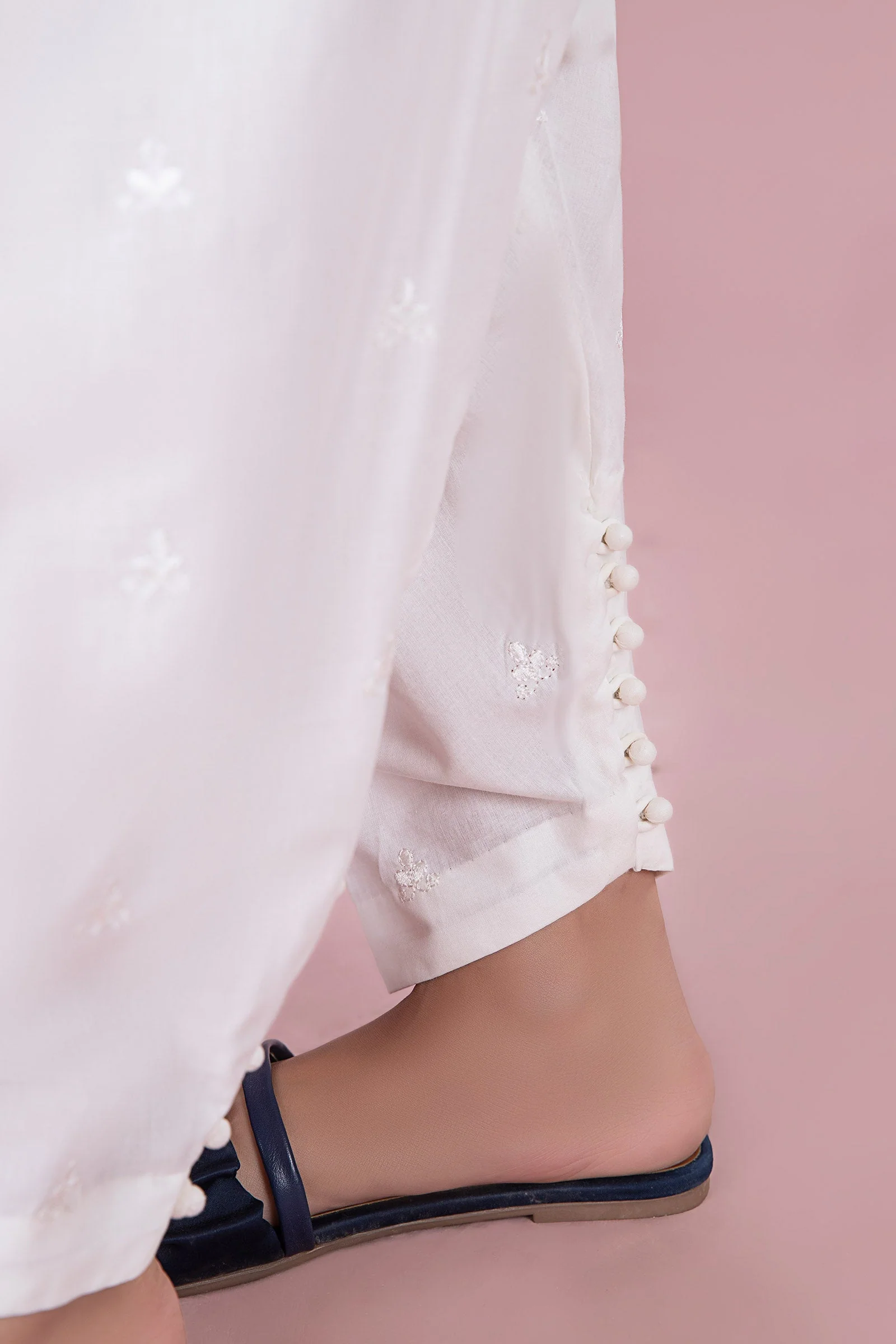 Embroidered Cambric Shalwar - Image 3