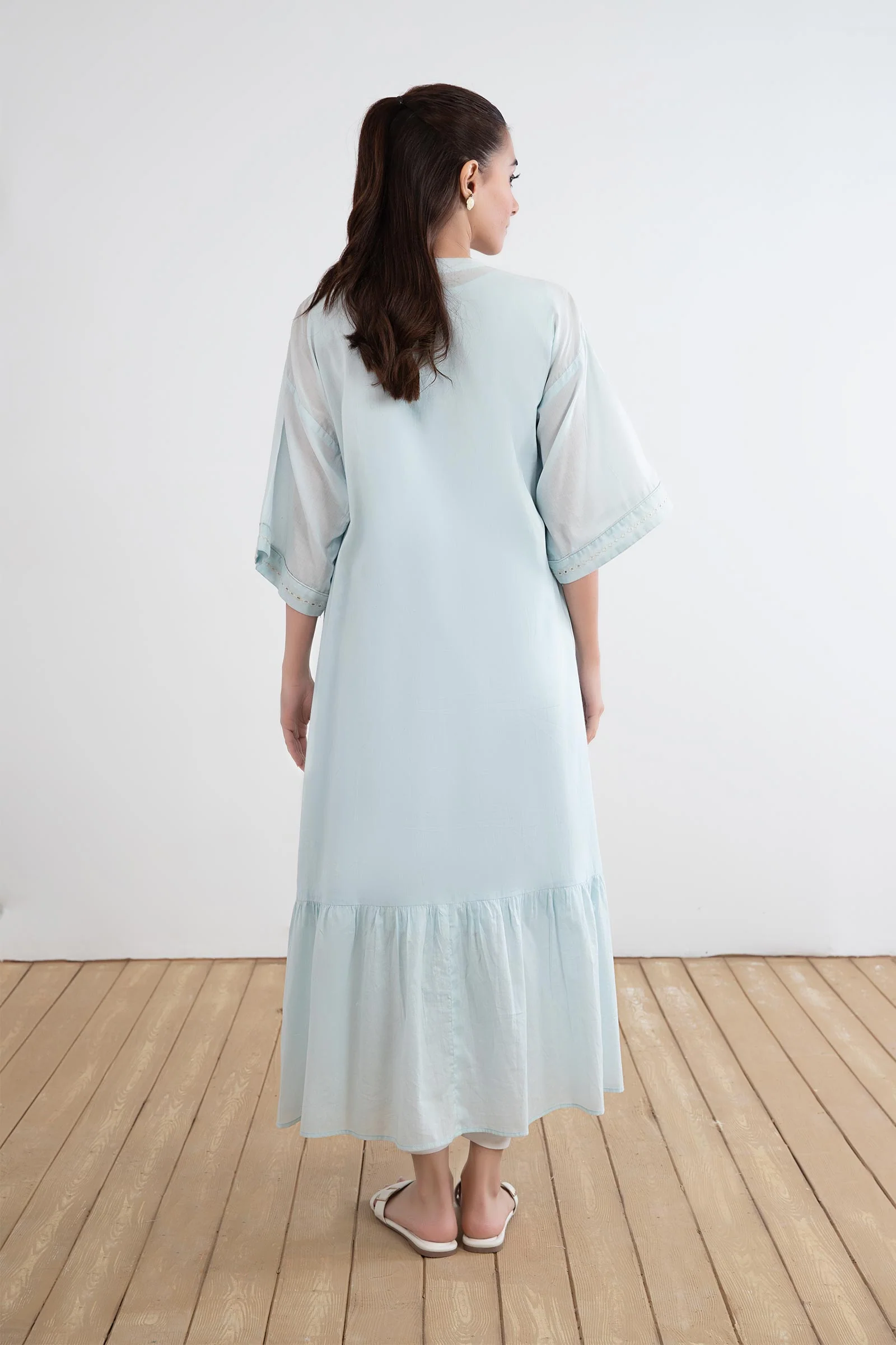 Embroidered Lawn Dress - Image 7
