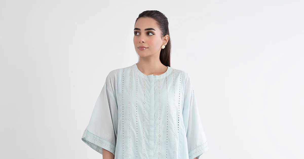 Embroidered Lawn Dress - Image 8
