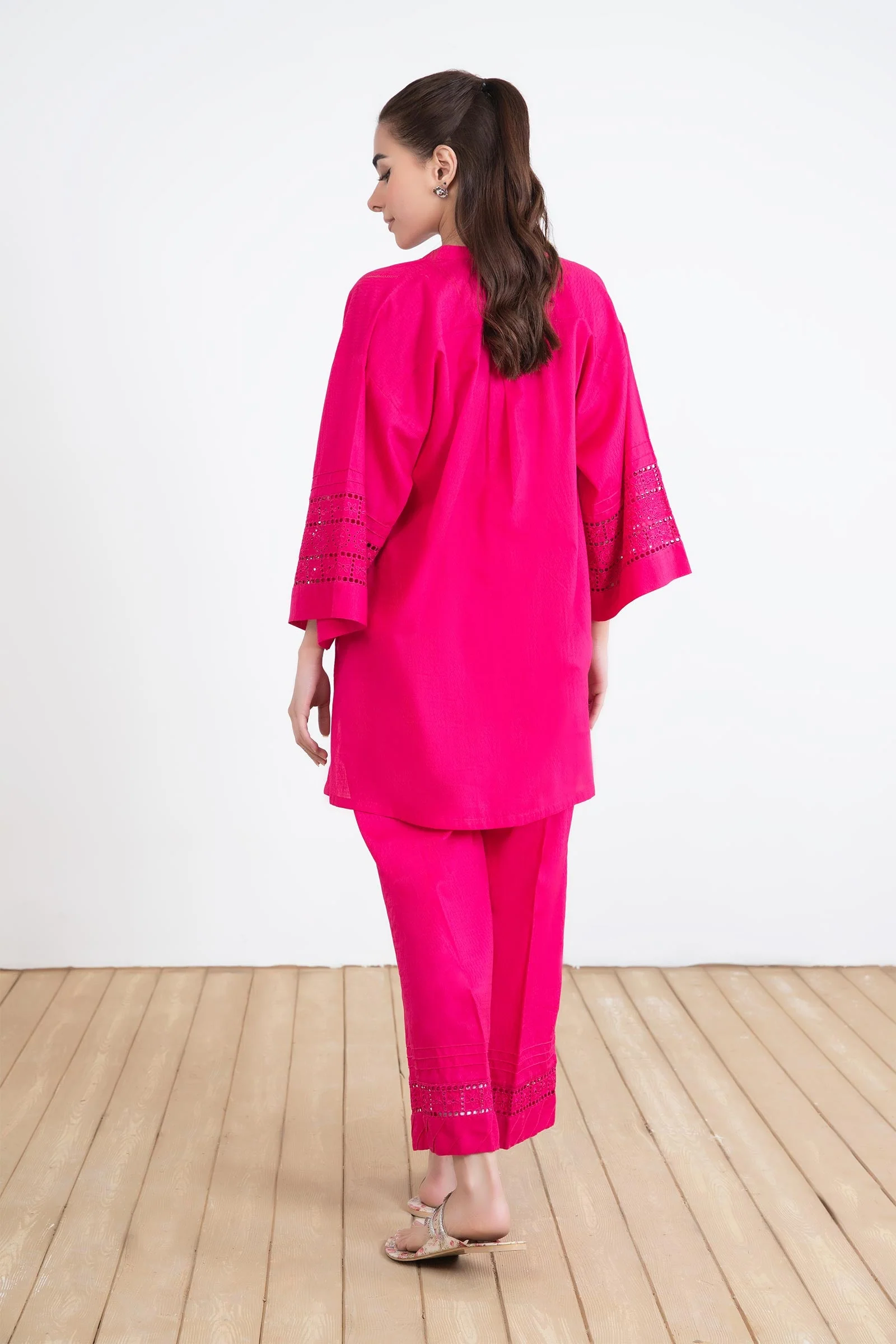 2 Piece Dyed Dobby Lawn Suit - Image 8