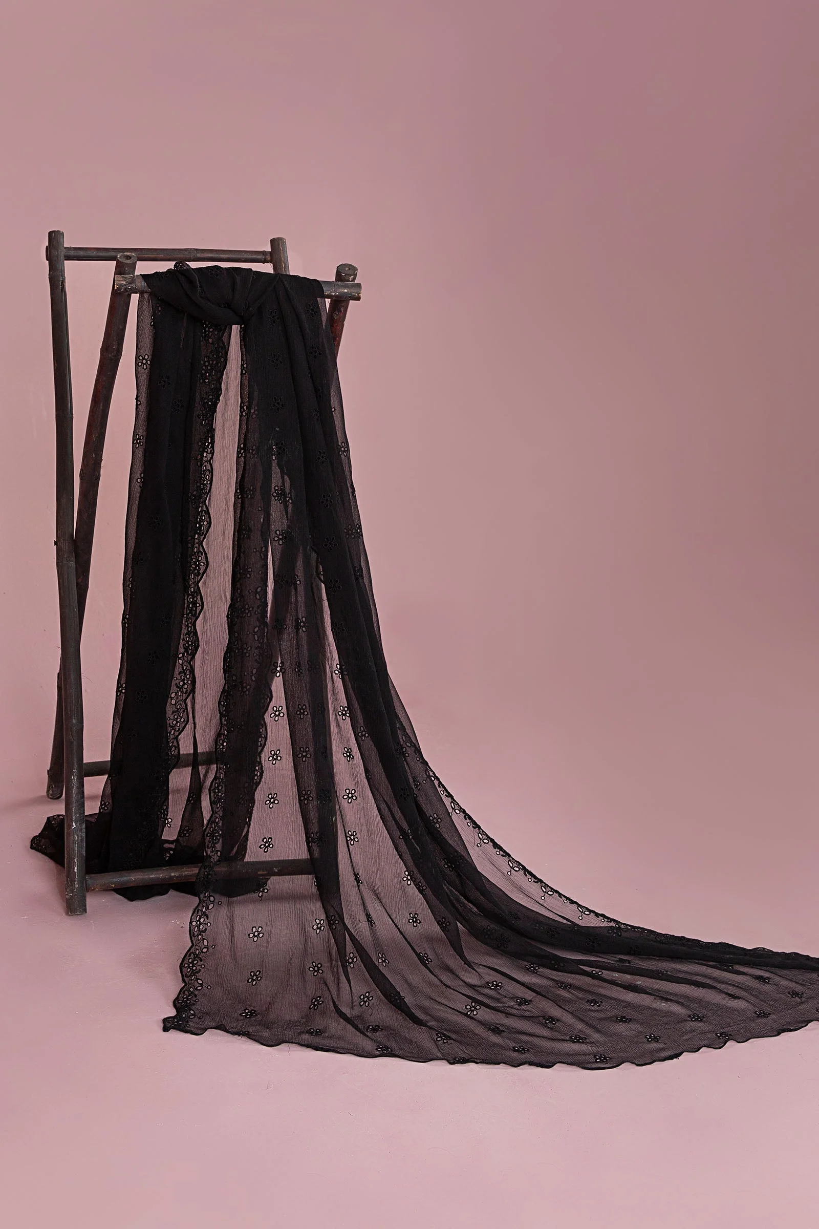 Embroidered Chiffon Dupatta