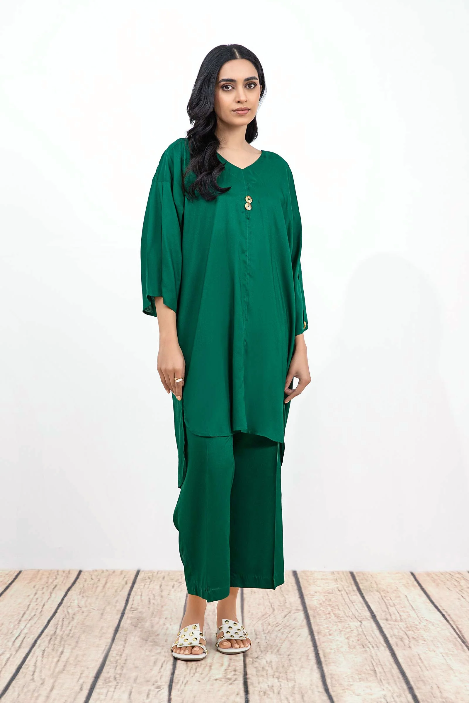 Dyed Arabic Lawn Co-Ord Set - Image 2