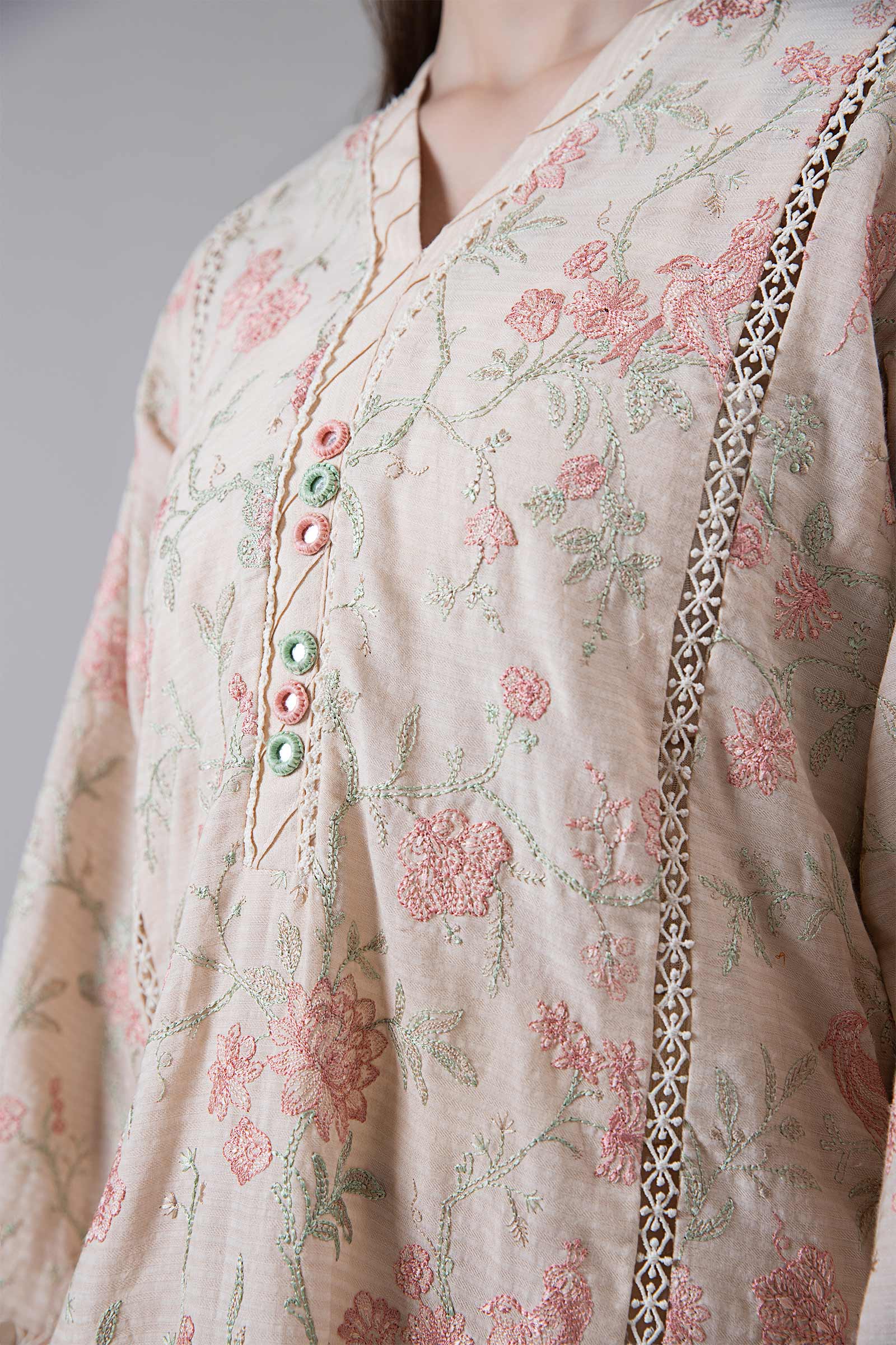Embroidered Lawn Kurta - Image 8