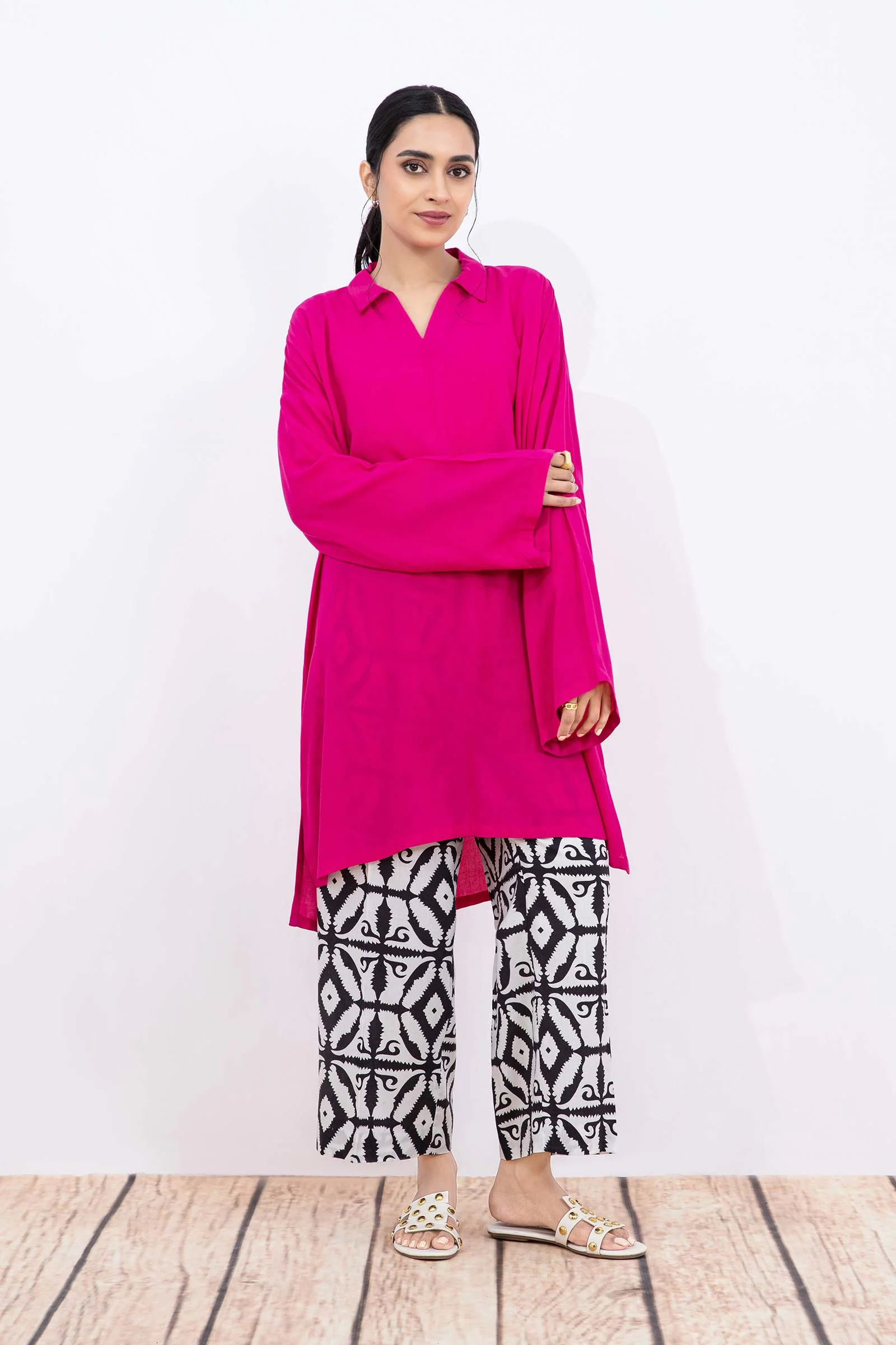 2 Piece Dyed Arabic Lawn Suit - Image 8