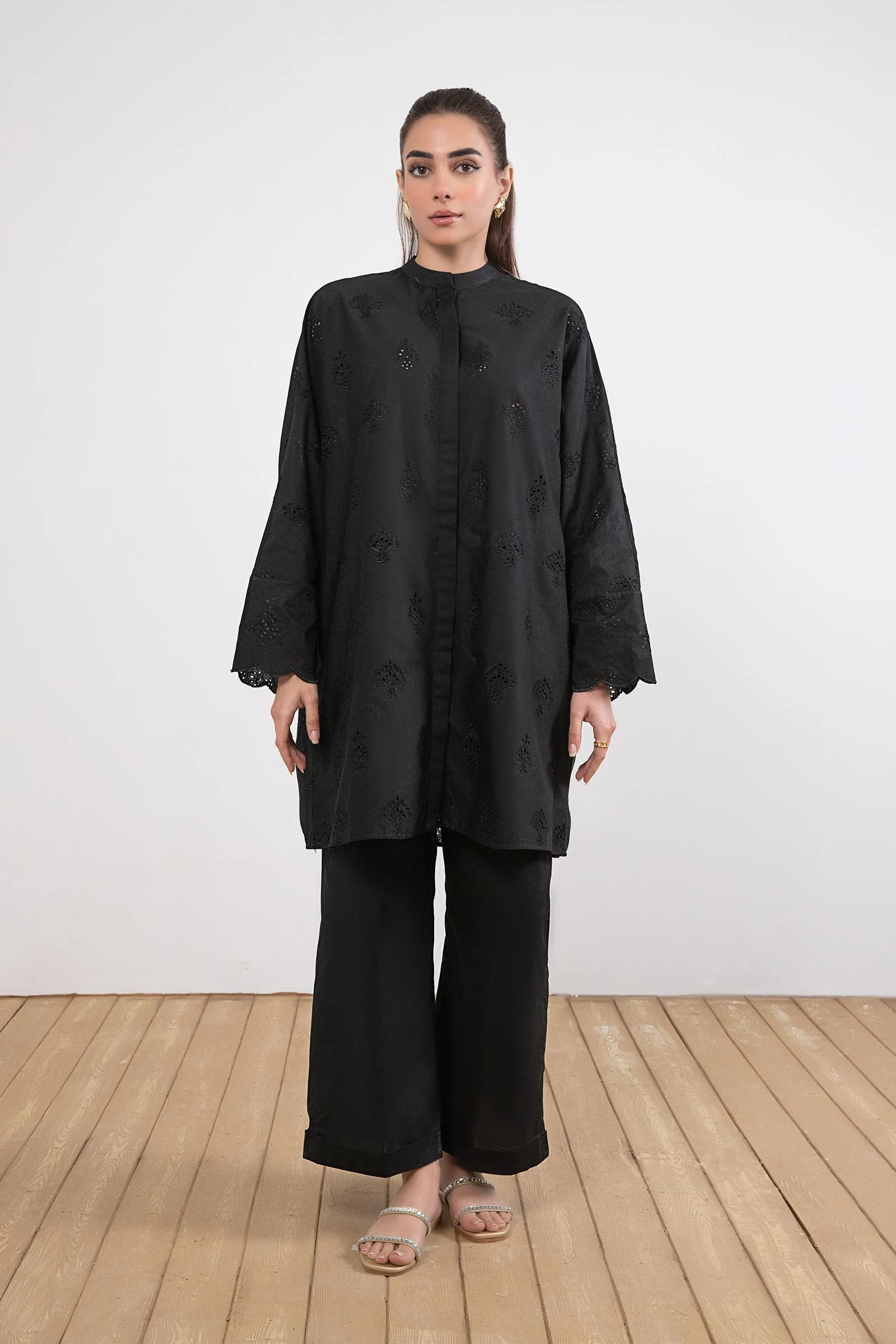 Embroidered Cambric Co-Ord Set - Image 3