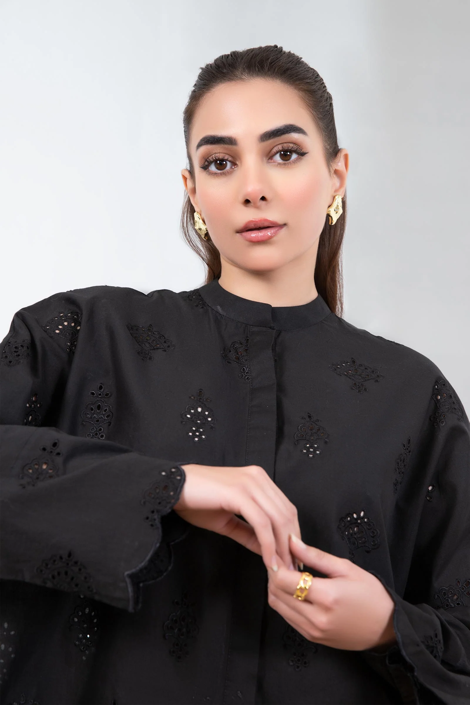 Embroidered Cambric Co-Ord Set - Image 4