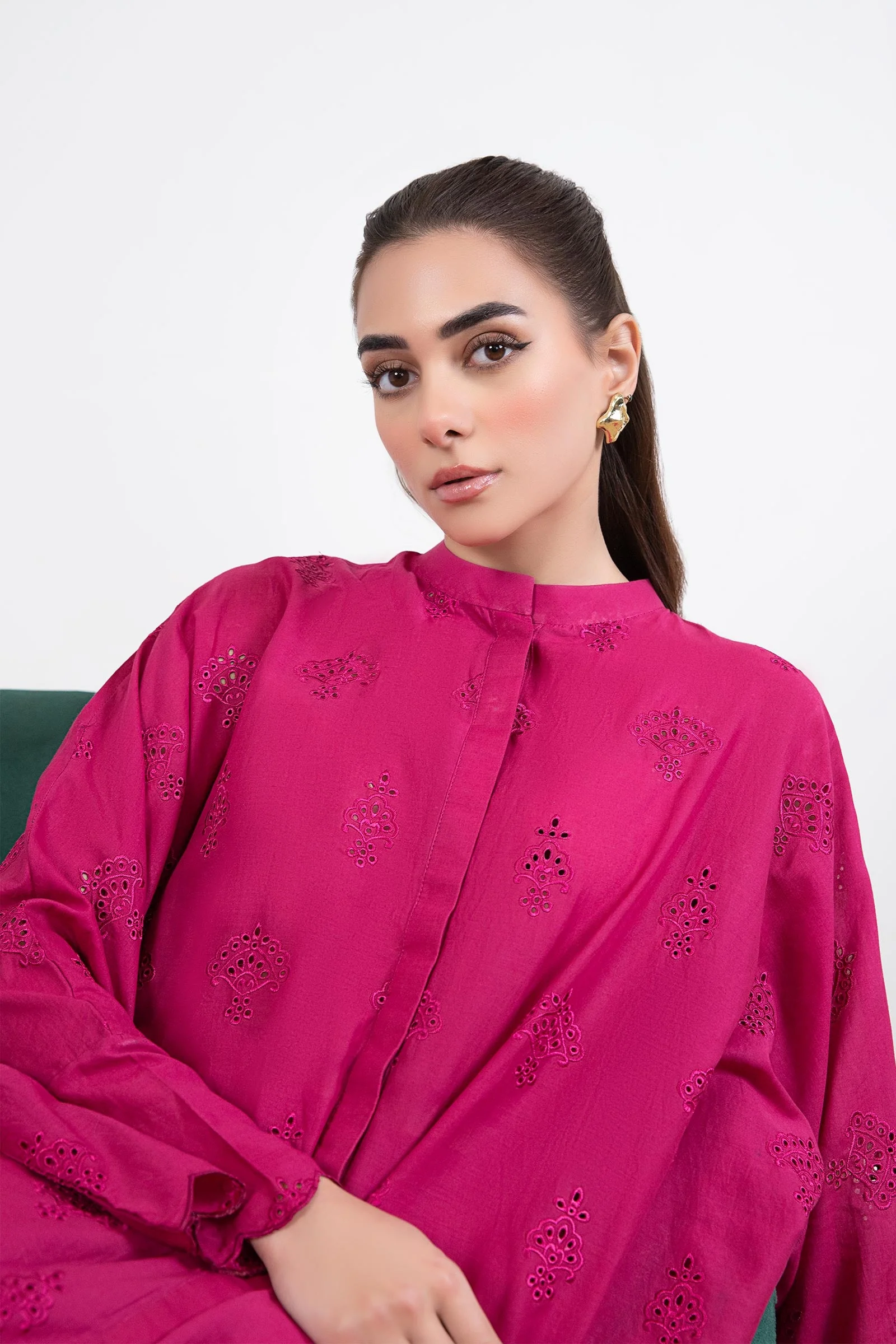 Embroidered Cambric Co-Ord Set - Image 2