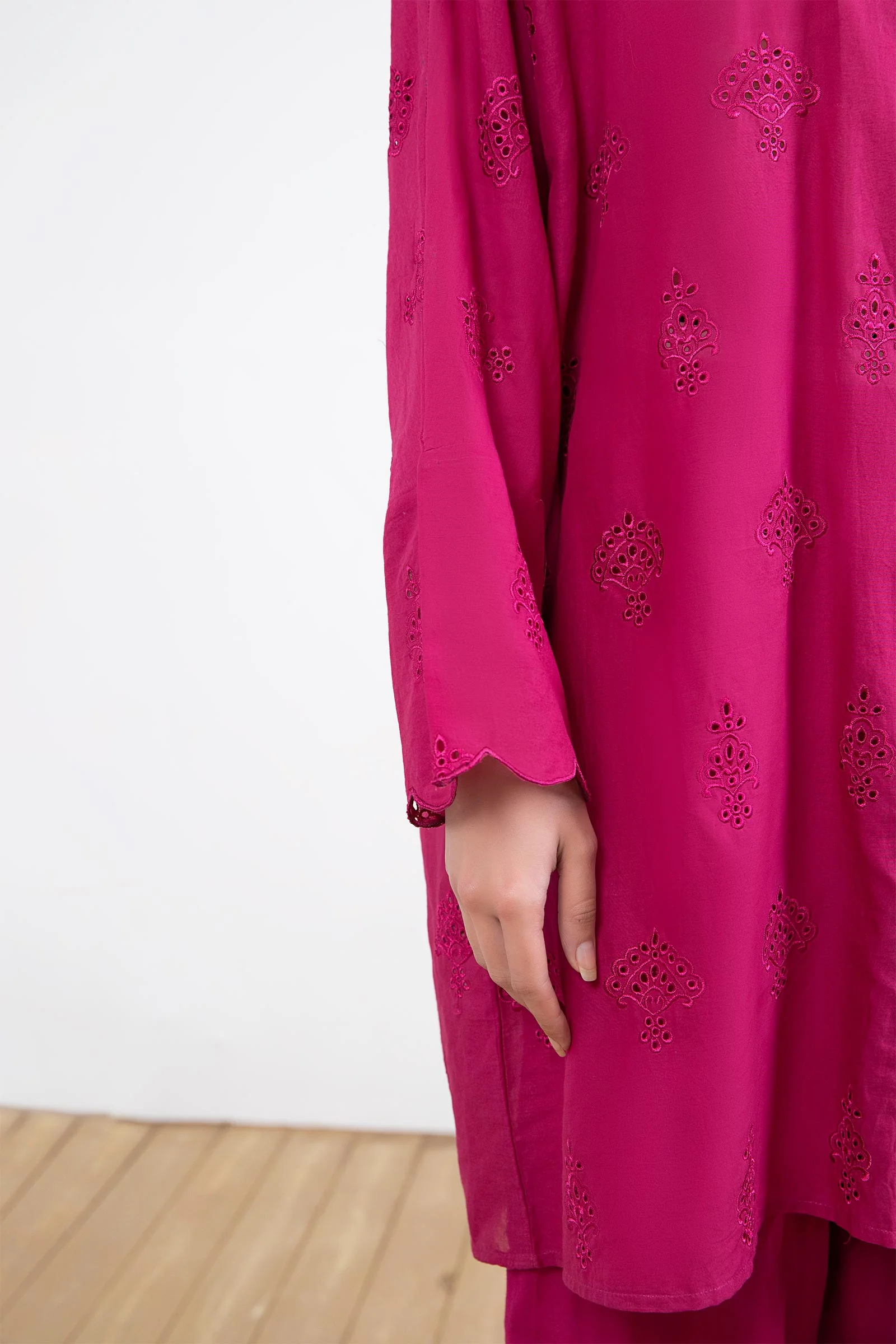 Embroidered Cambric Co-Ord Set - Image 5