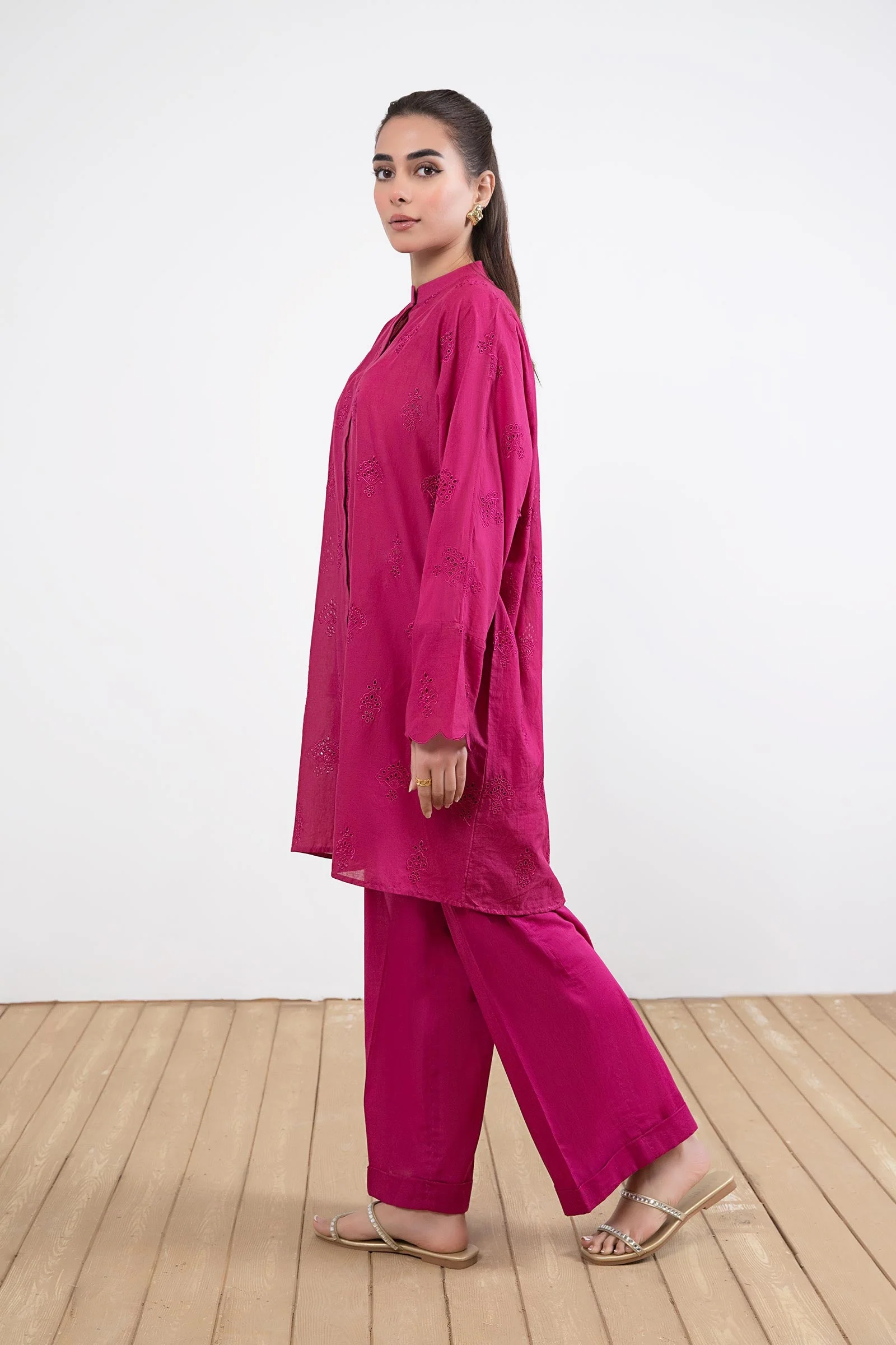 Embroidered Cambric Co-Ord Set - Image 6