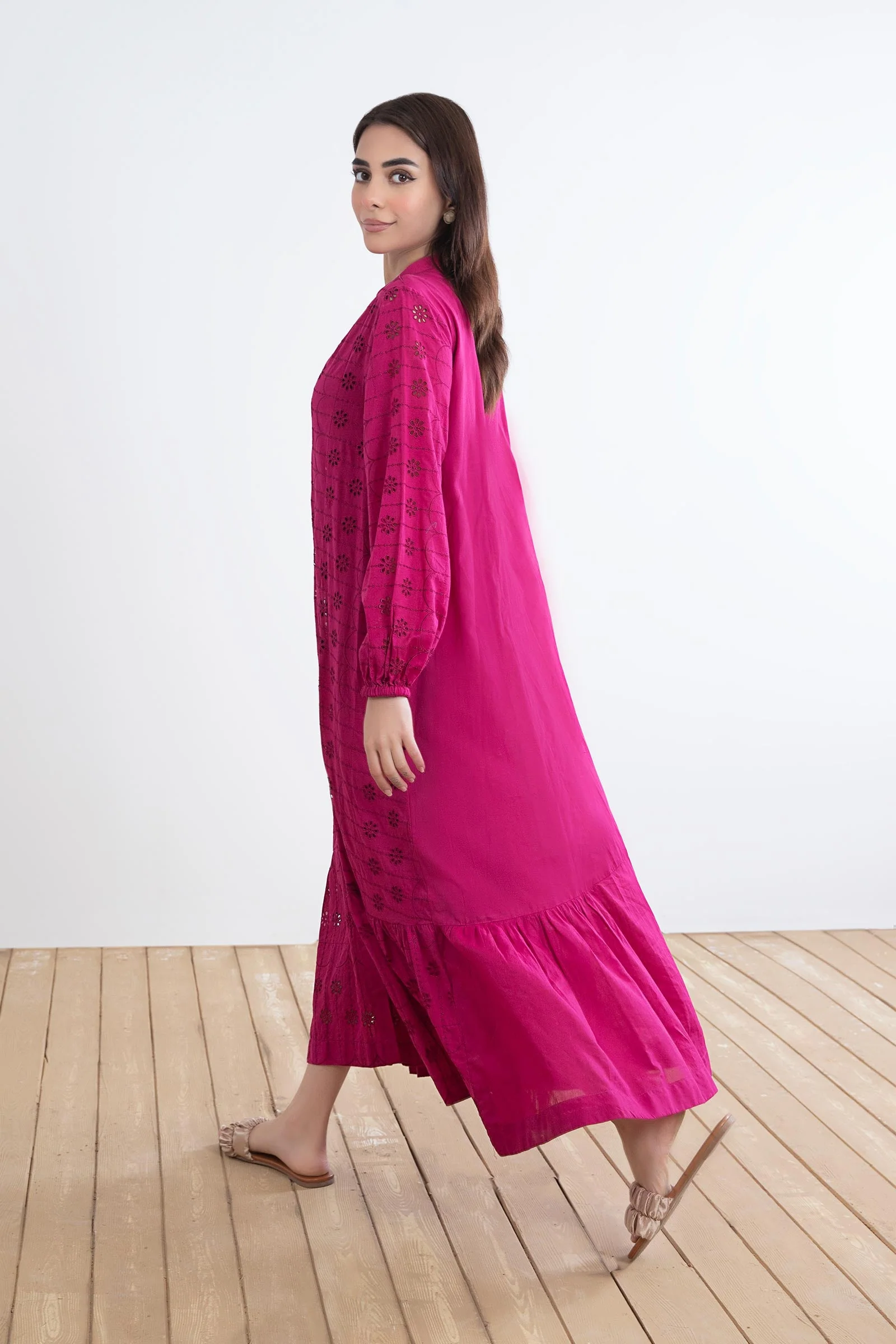 Embroidered Lawn Dress - Image 5