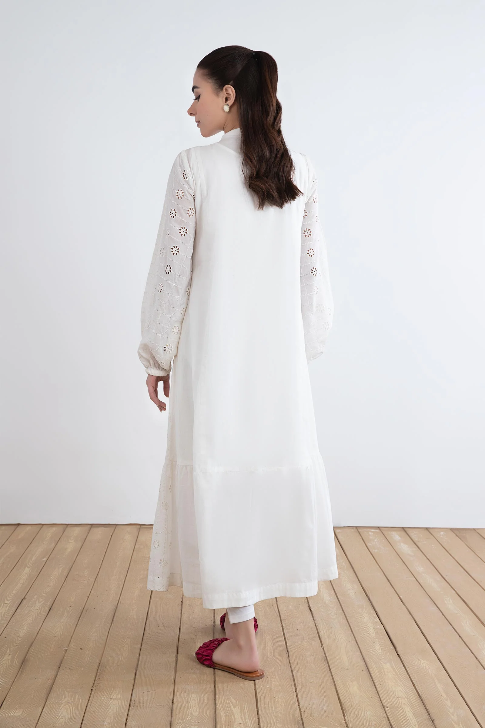 Embroidered Lawn Dress - Image 7