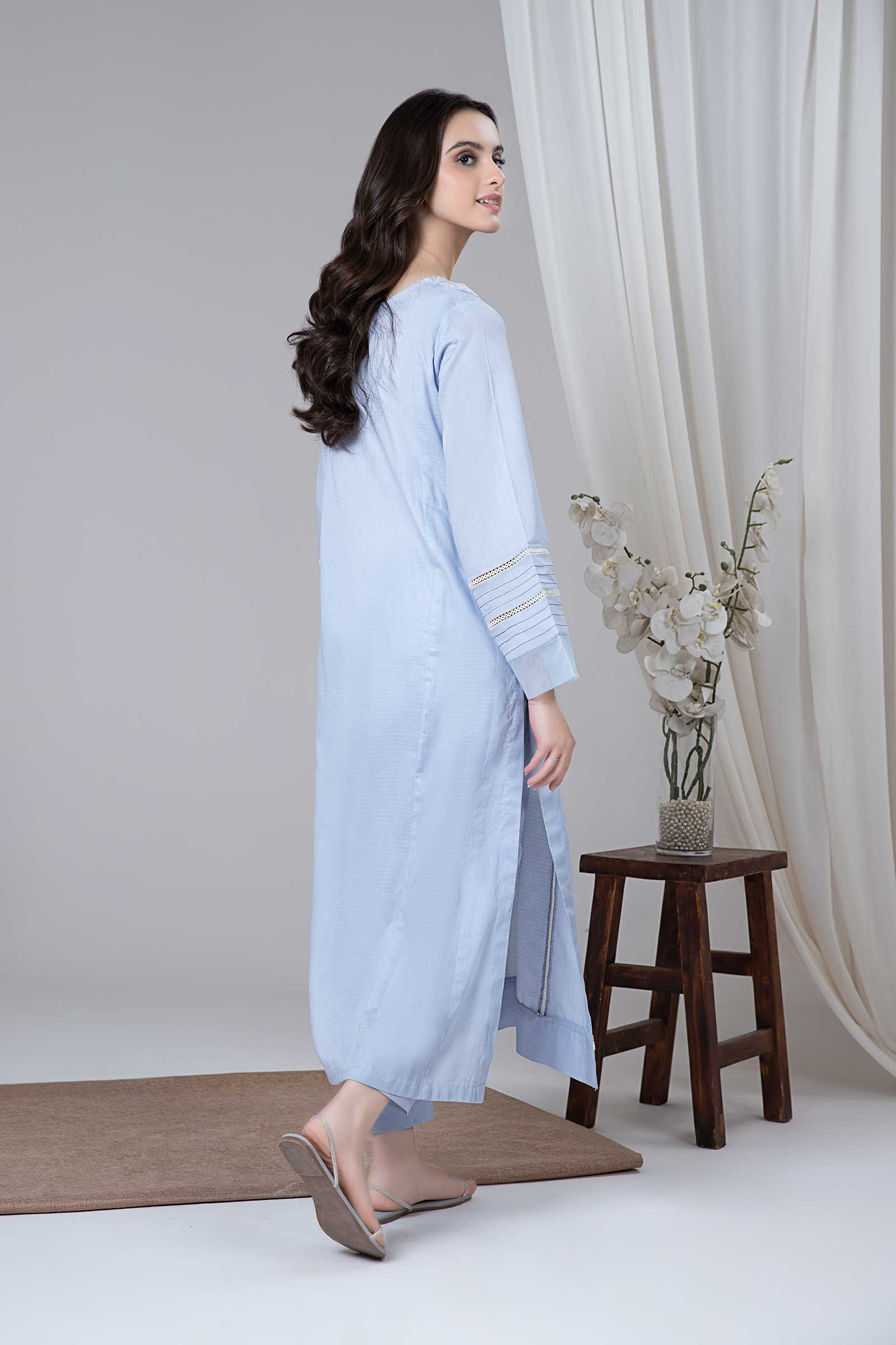 2 Piece Embroidered Dobby Lawn Suit - Image 6