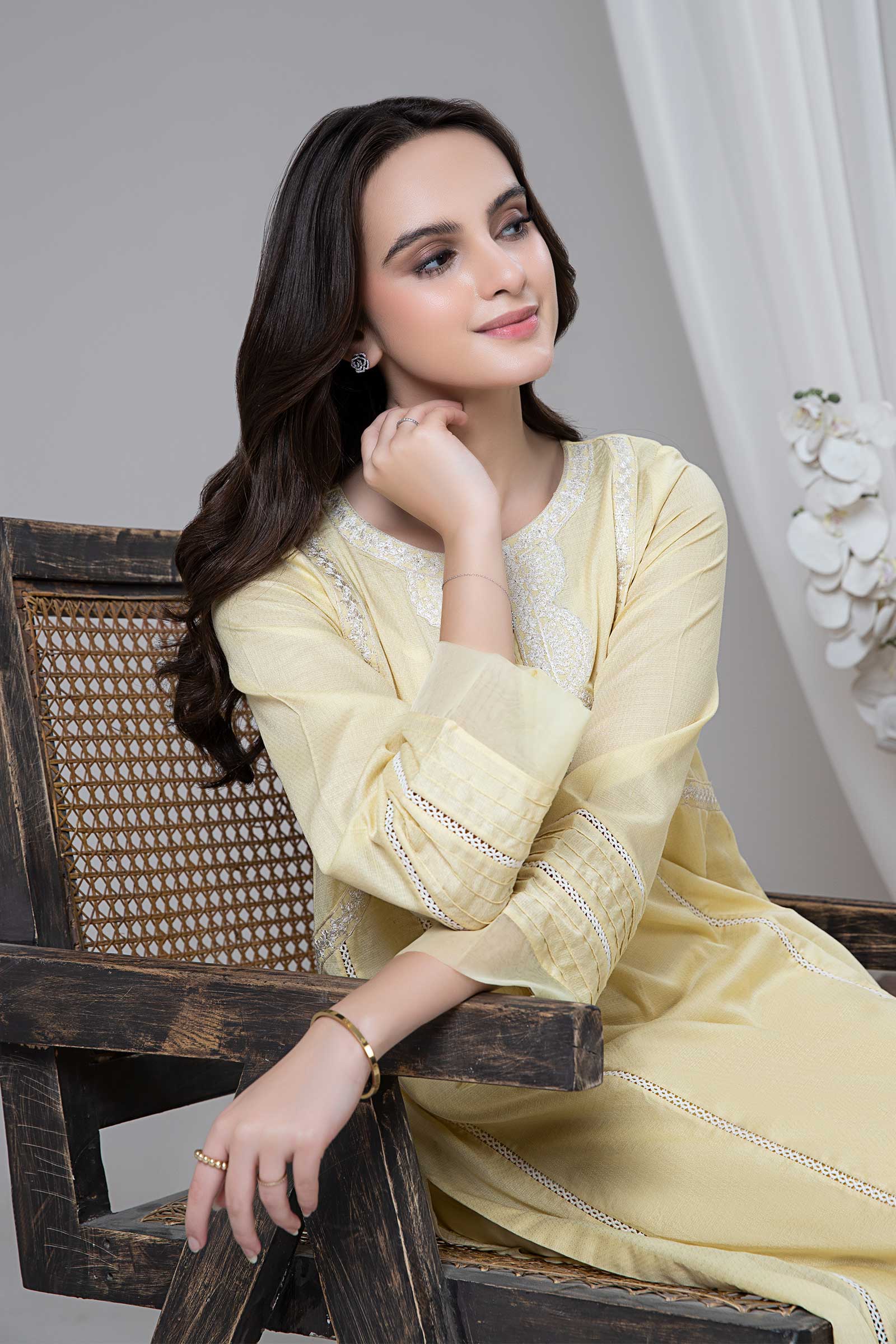 2 Piece Embroidered Dobby Lawn Suit - Image 3
