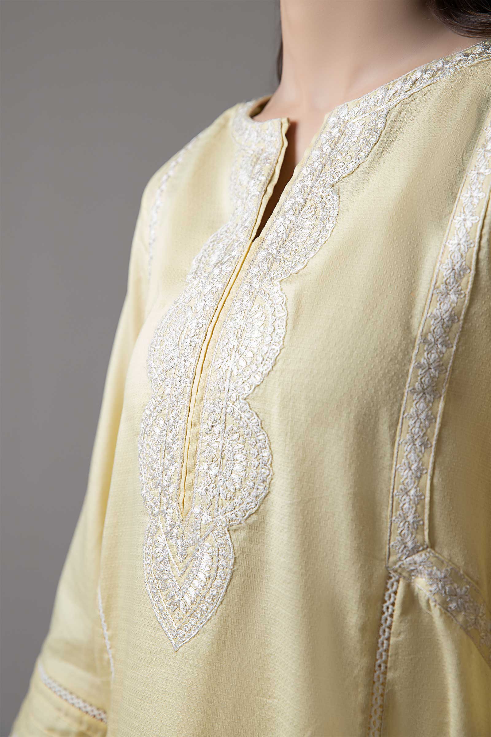 2 Piece Embroidered Dobby Lawn Suit - Image 4