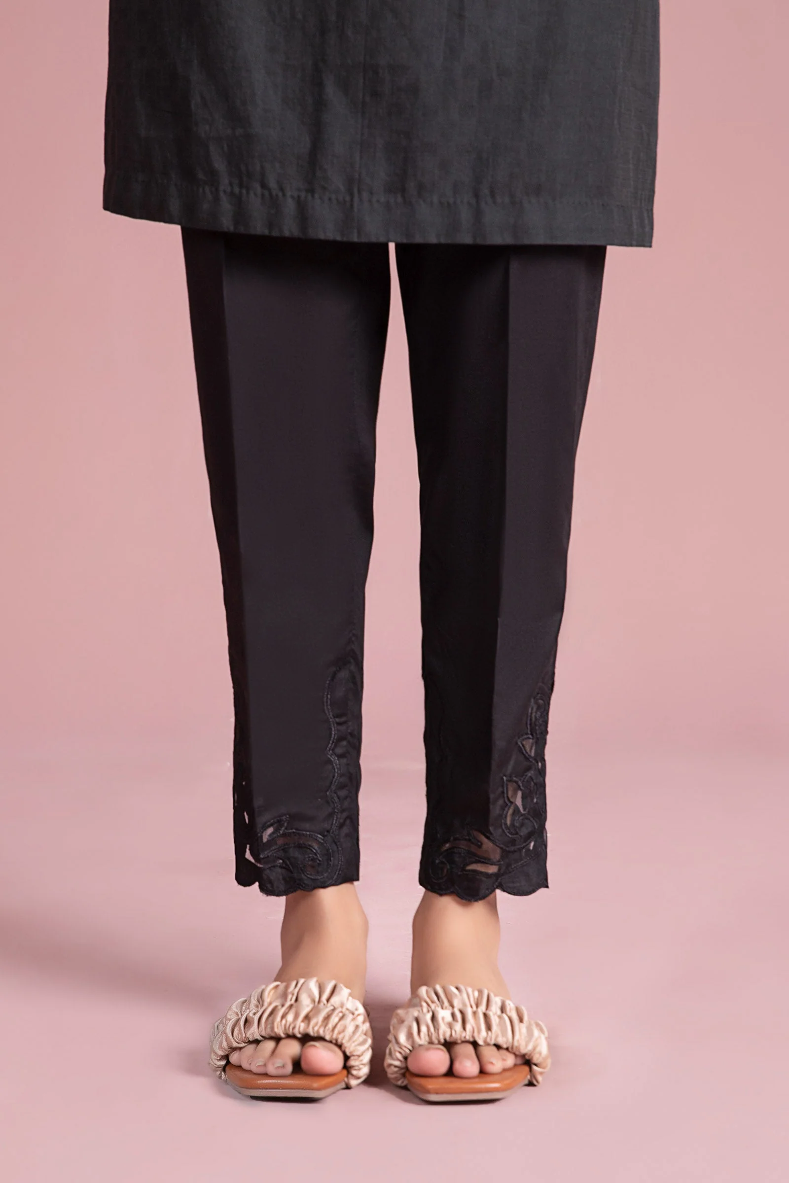 Cambric Straight Trousers - Image 3