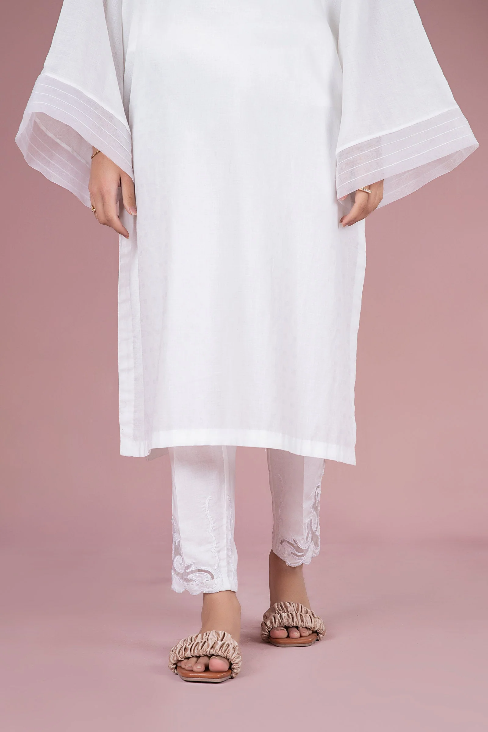 Embroidered Cambric Trouser - Image 3