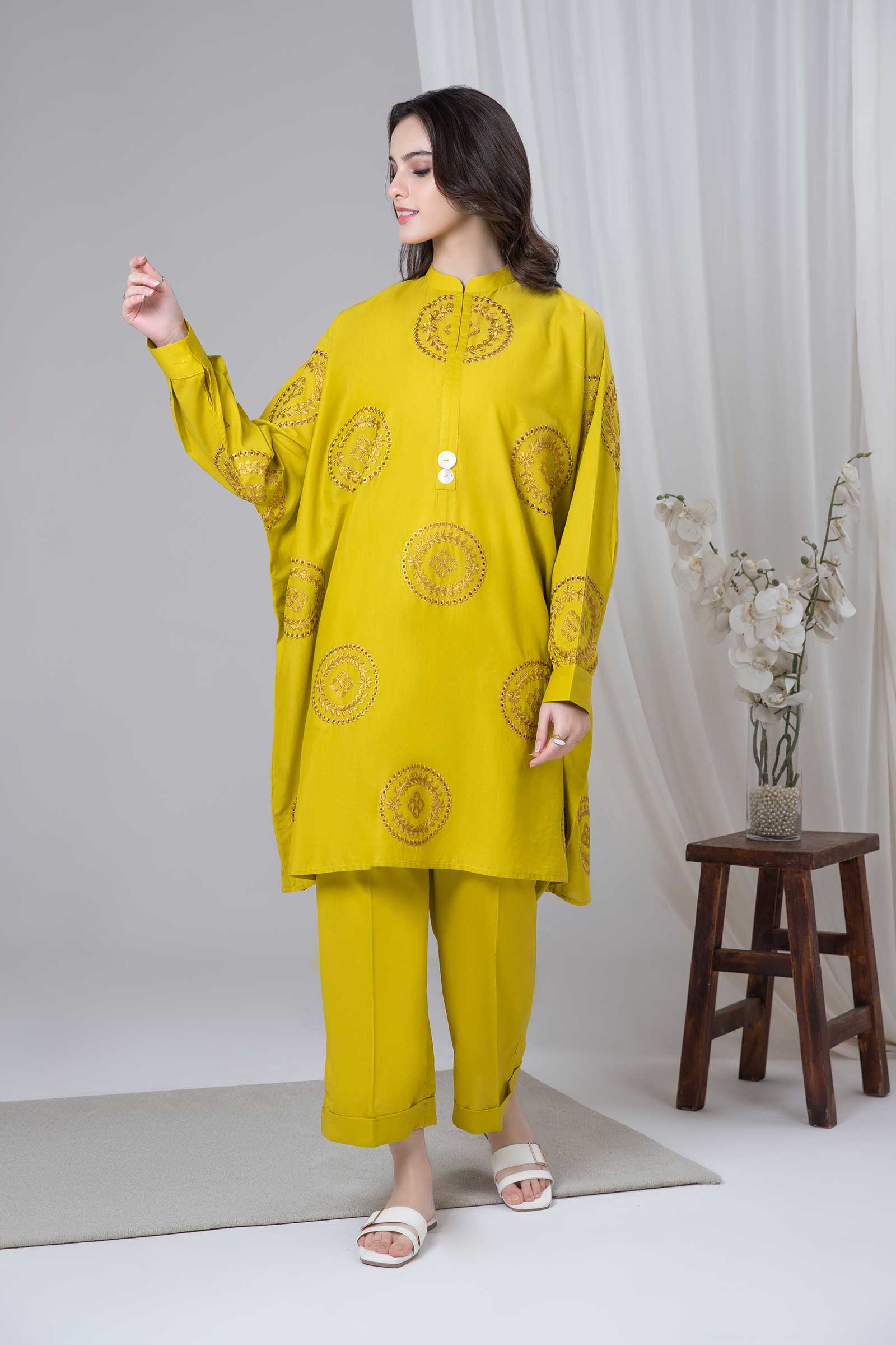 Embroidered Lawn Tunic - Image 7