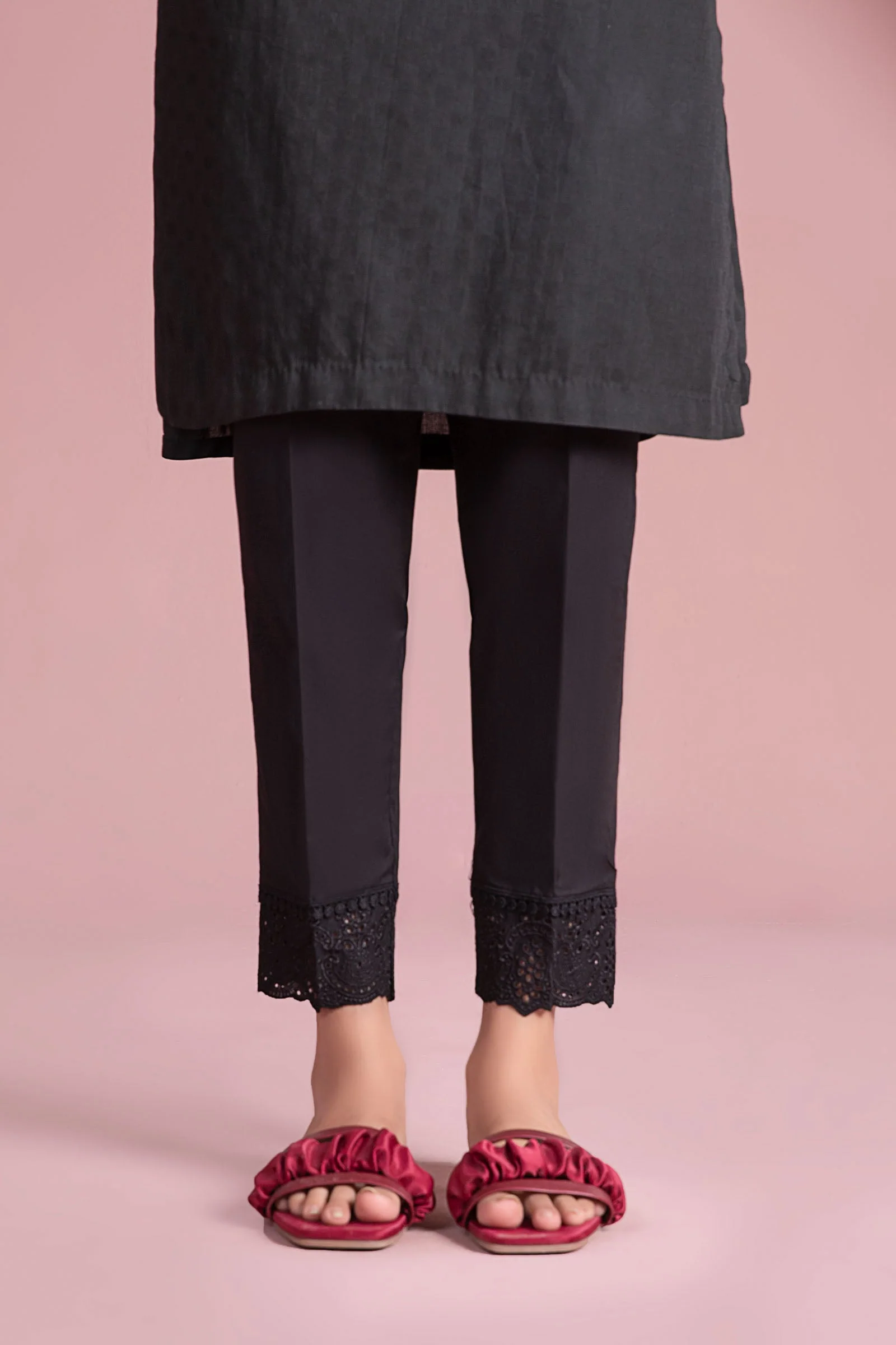 Cambric Straight Trousers - Image 2