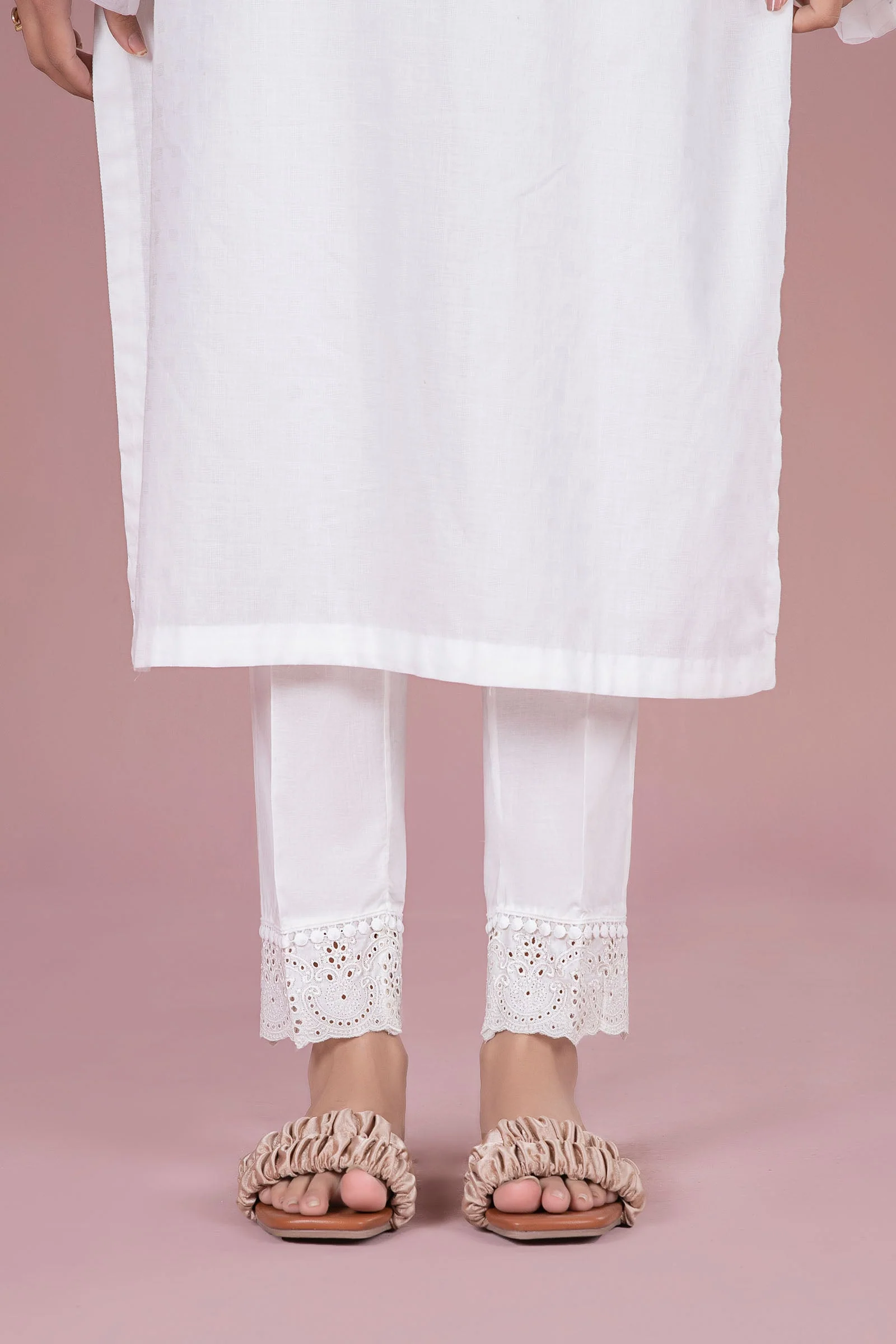Cambric Straight Trousers - Image 3