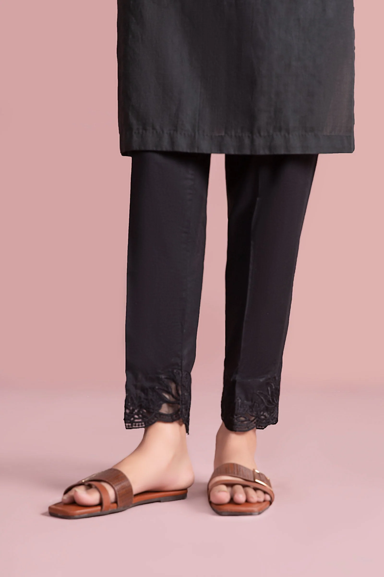 Embroidered Cambric Trouser - Image 2