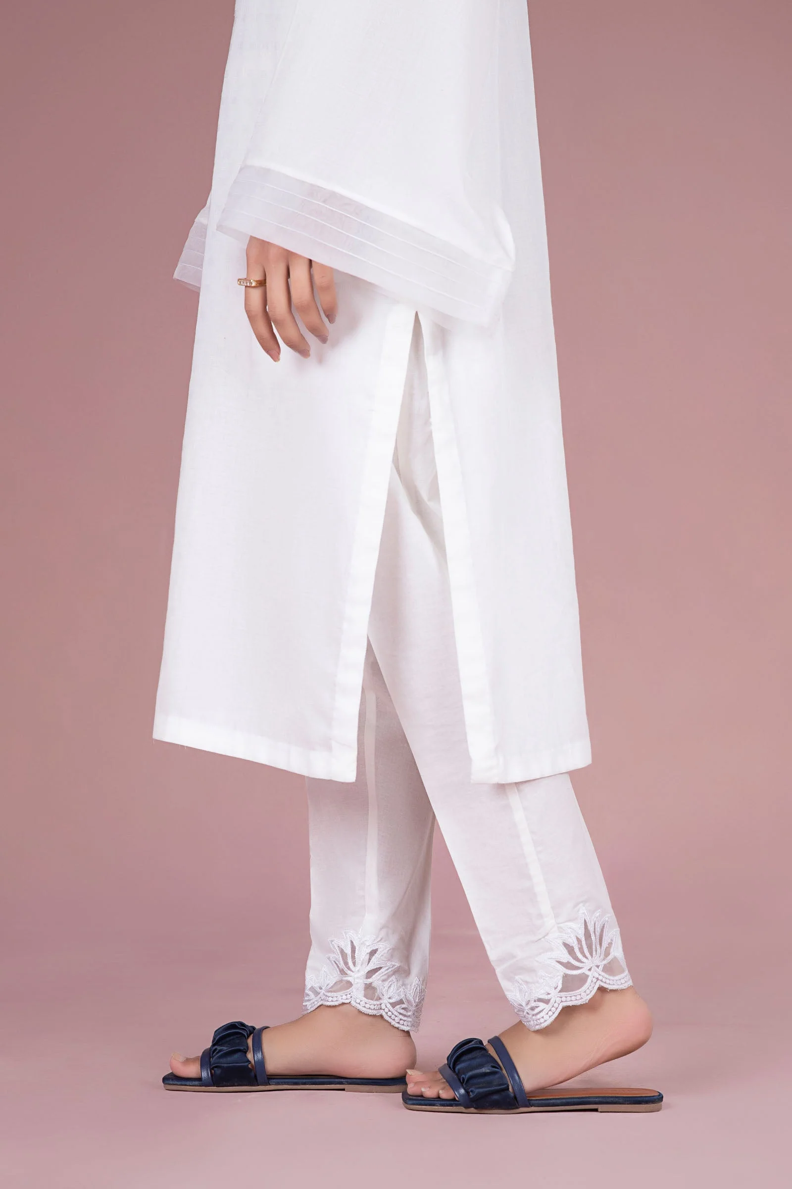 Cambric Straight Trousers
