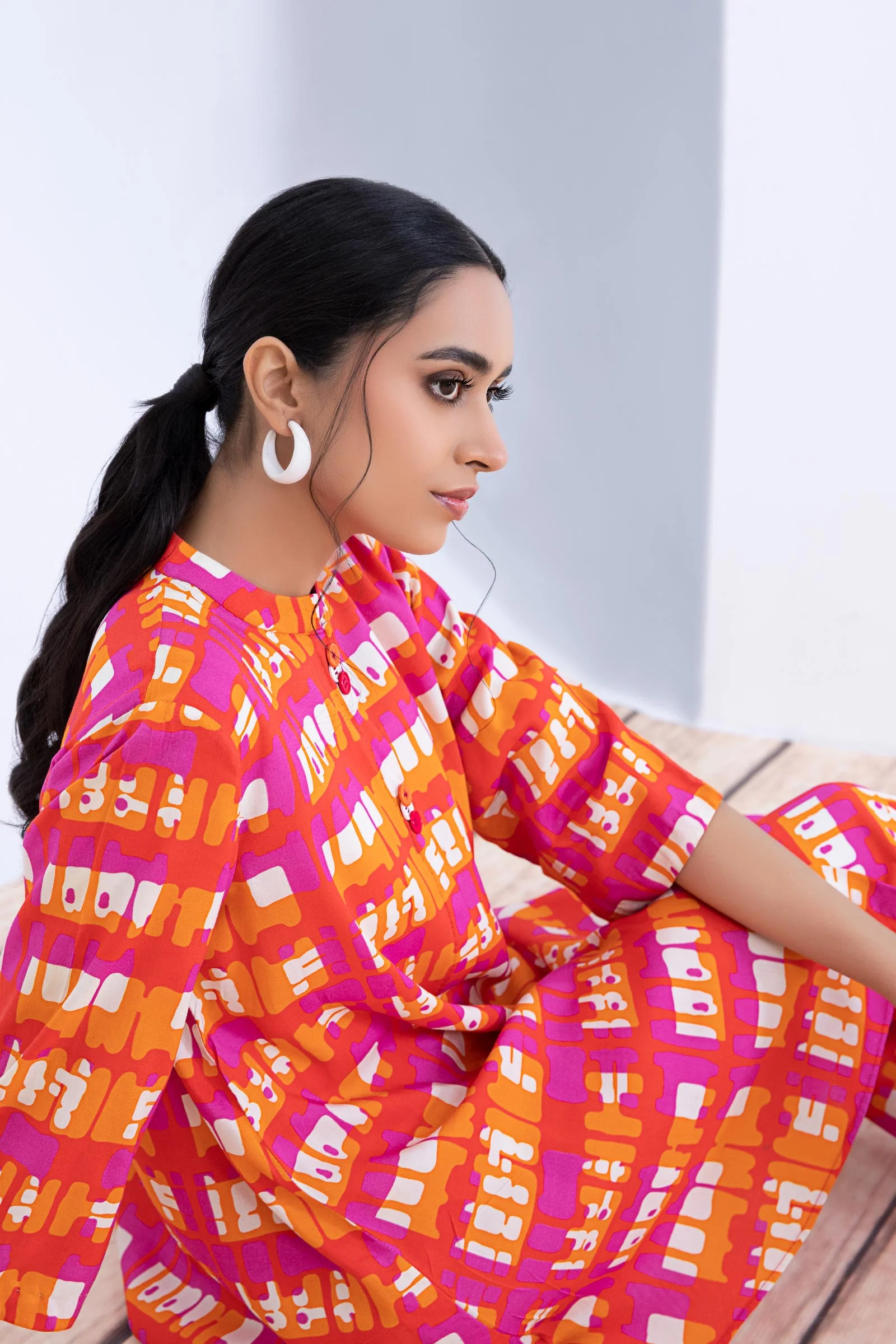 Printed Arabic Lawn Co-Ord Set - Image 3
