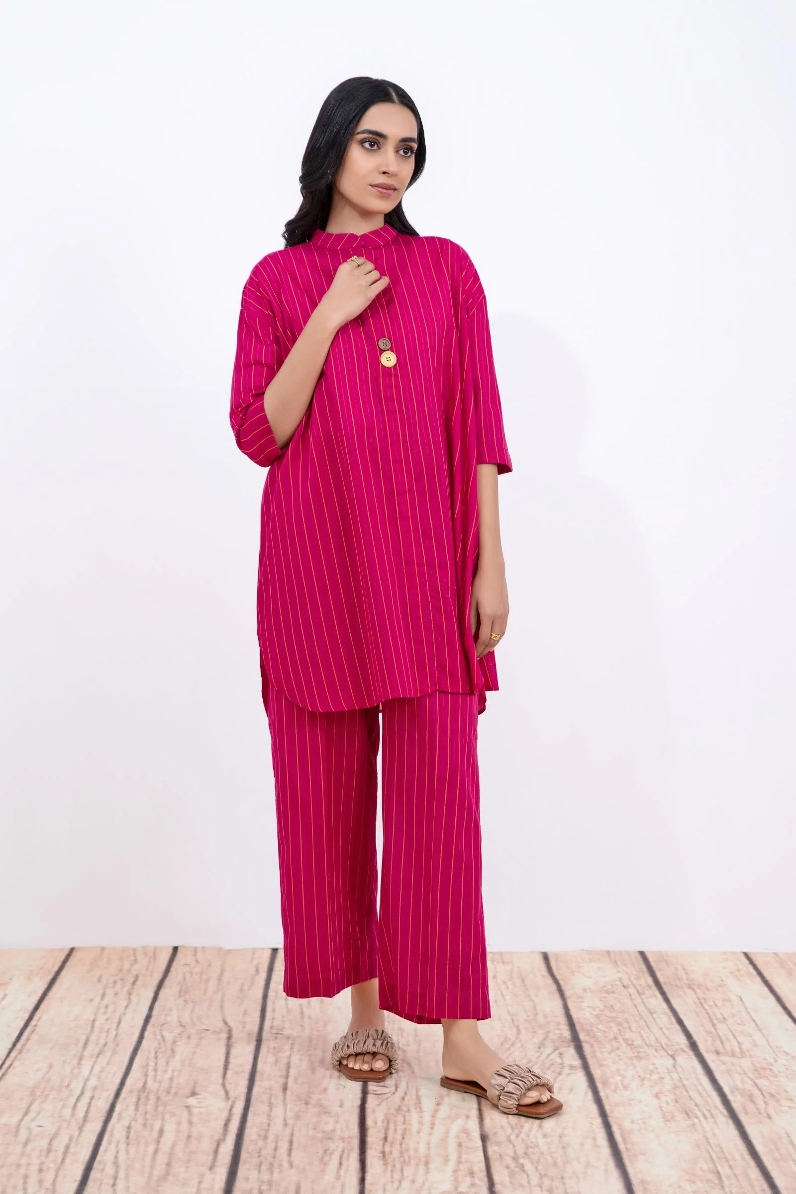 Dyed Arabic Lawn Co-Ord Set - Image 3