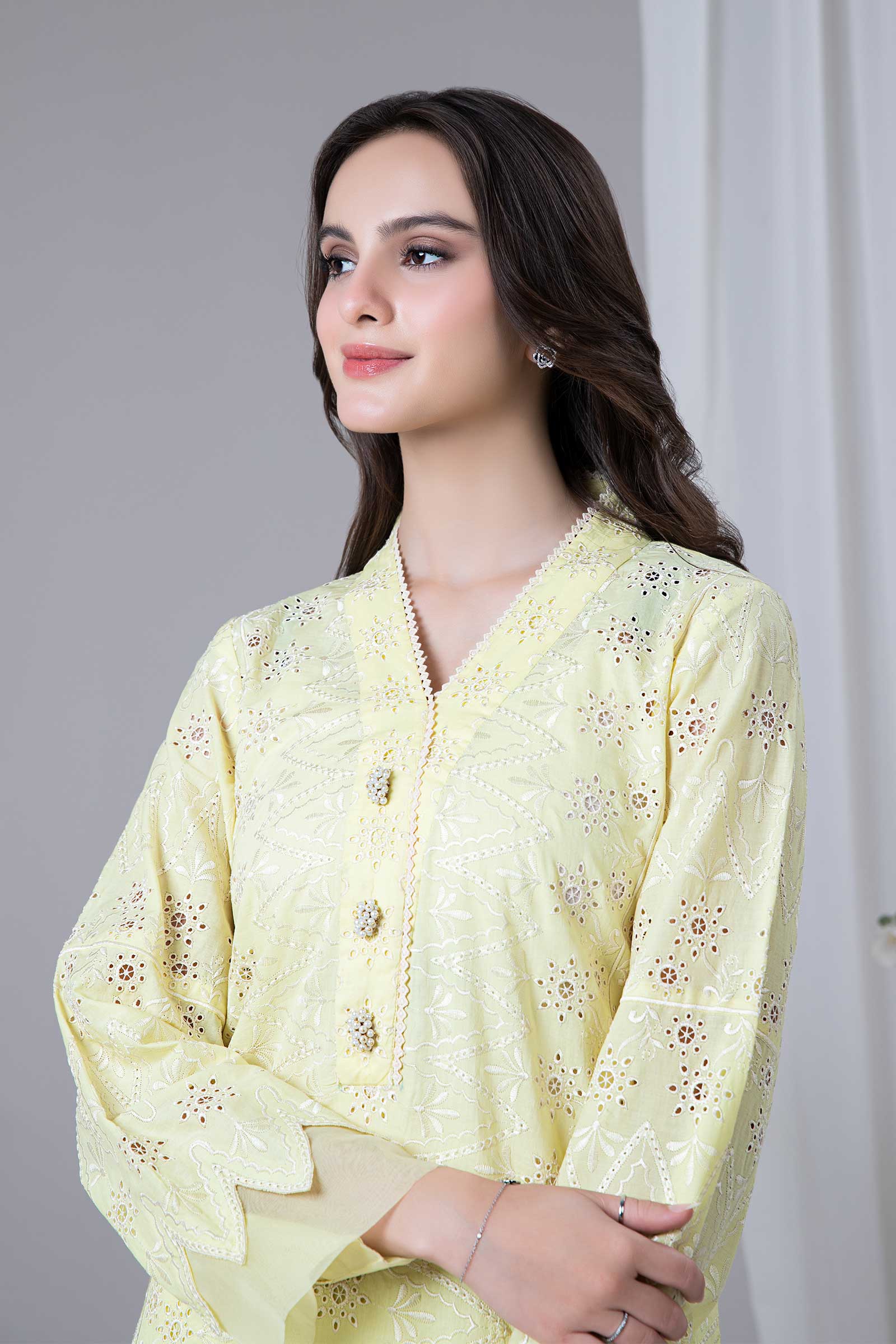 Embroidered Lawn Kurta - Image 2