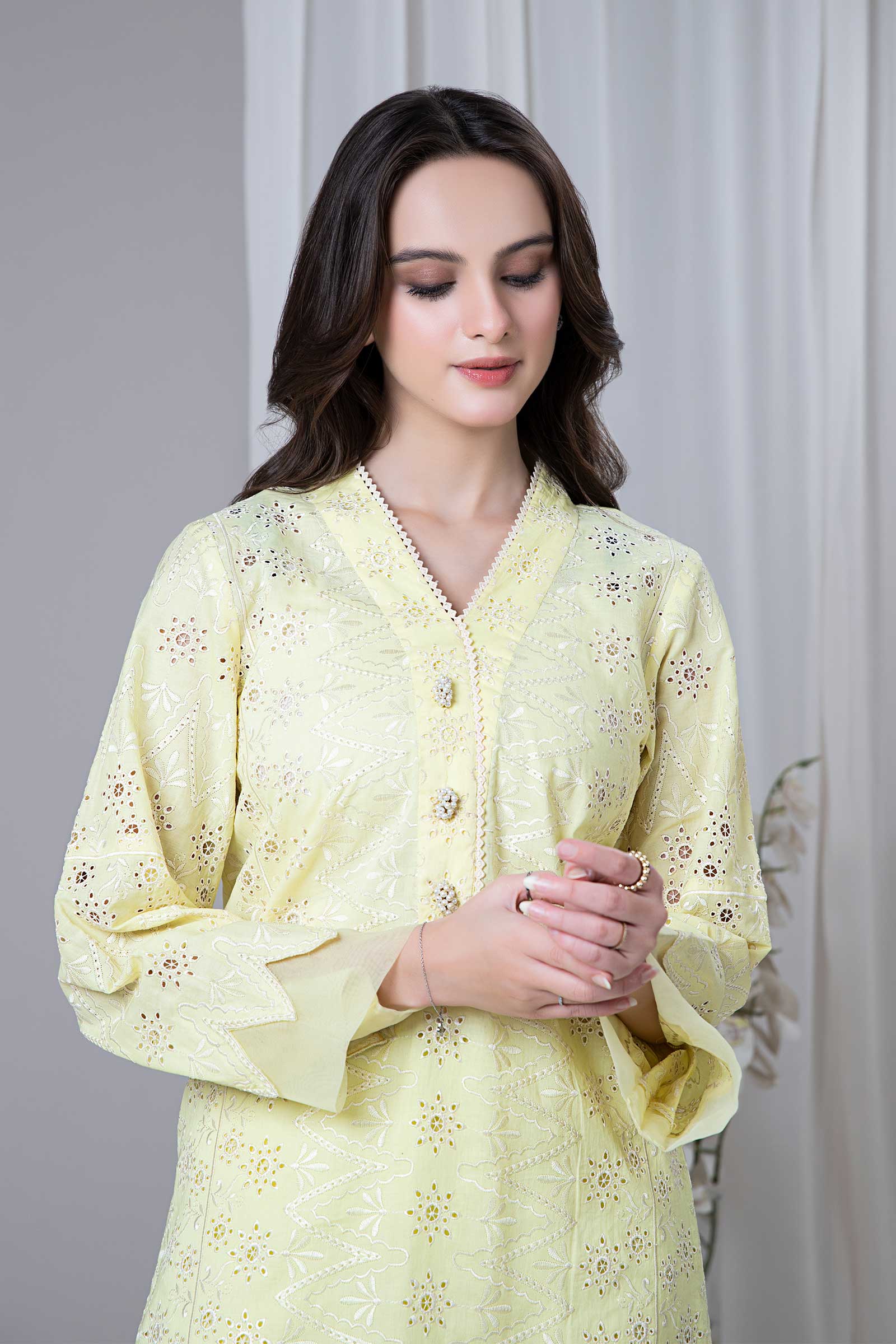Embroidered Lawn Kurta - Image 3
