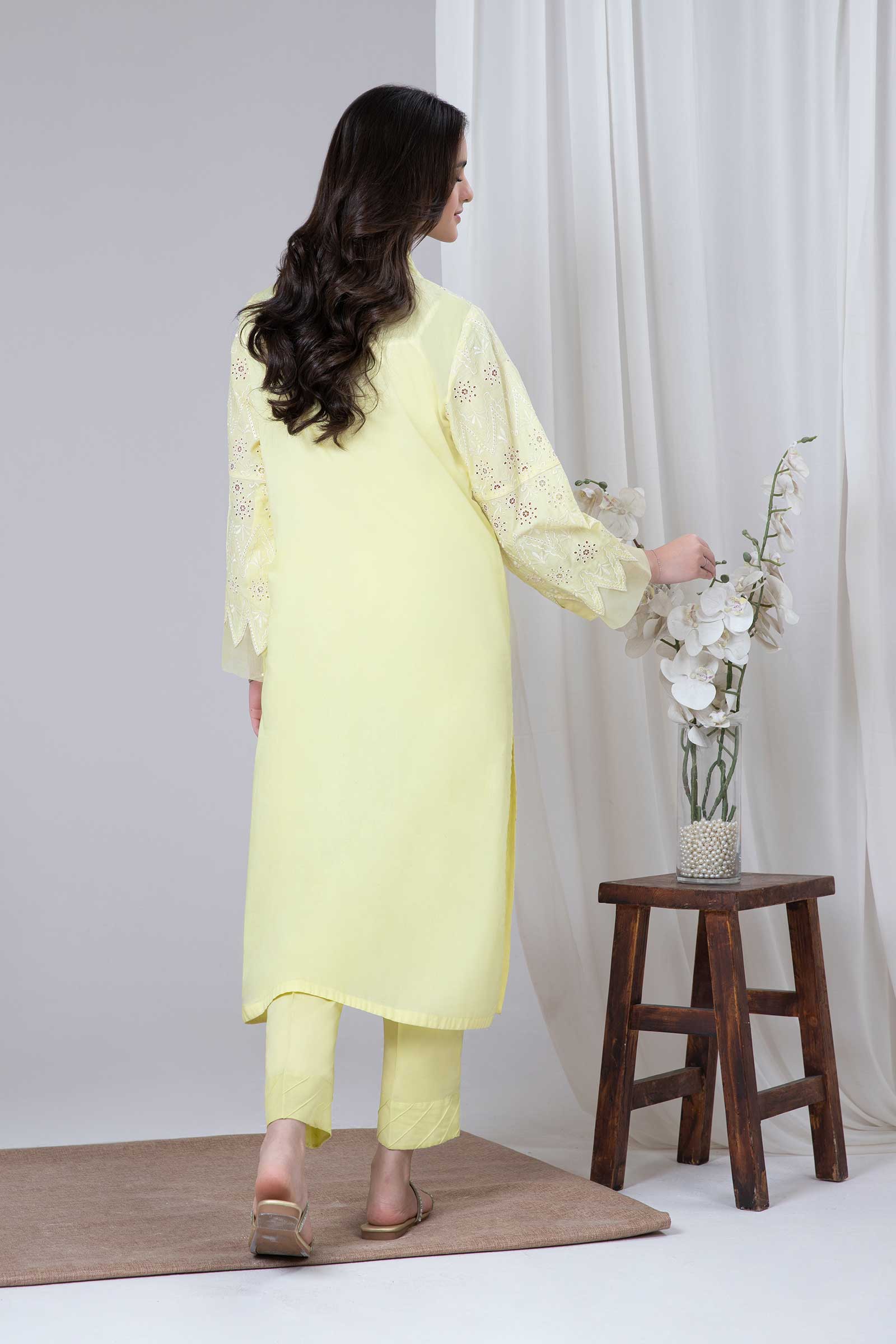 Embroidered Lawn Kurta - Image 6