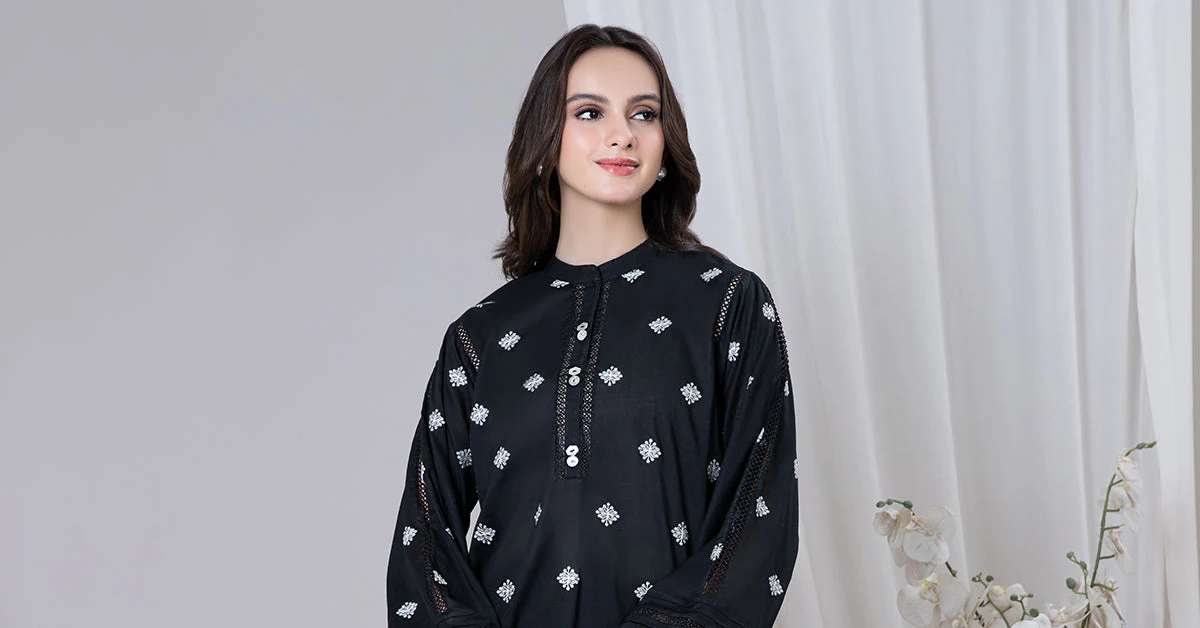 Embroidered Lawn Shirt - Image 5