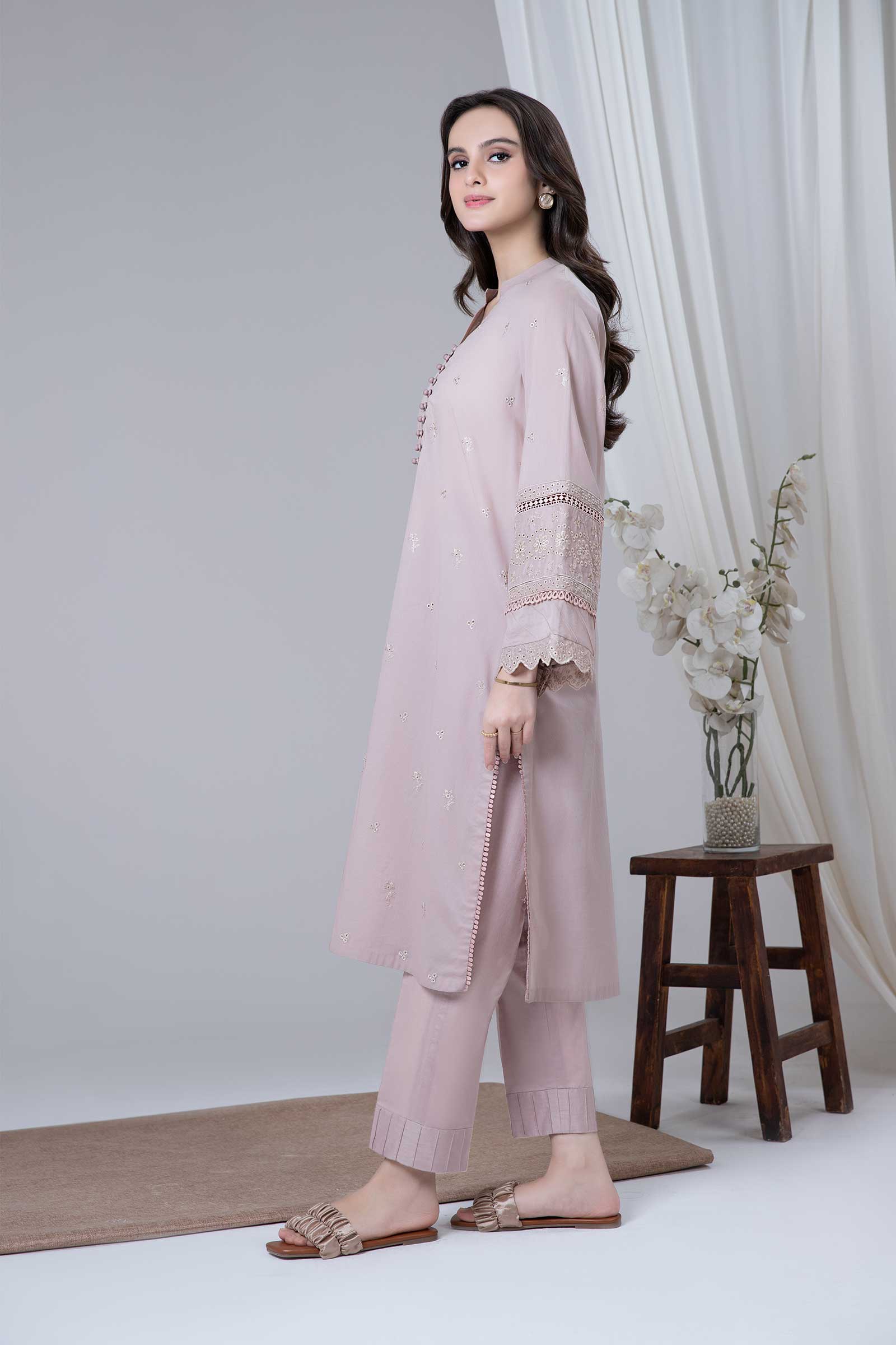 Embroidered Lawn Kurta - Image 6