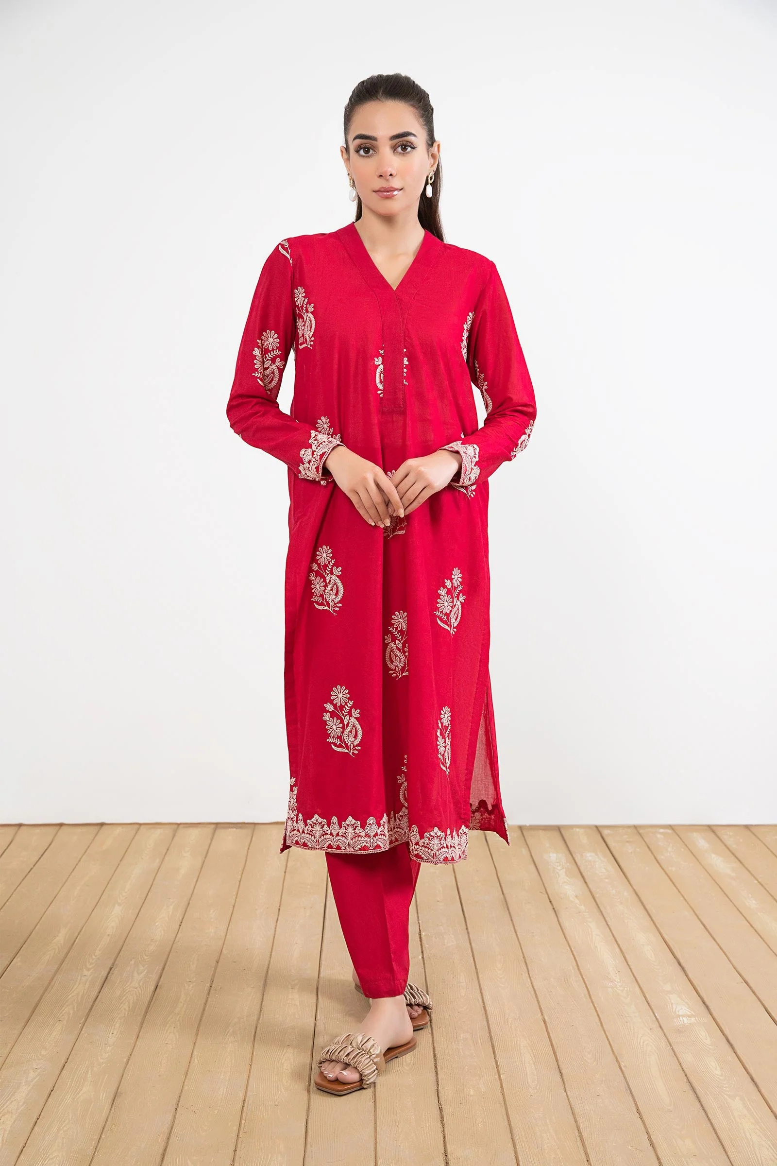 2 Piece Embroidered Lawn Suit - Image 2