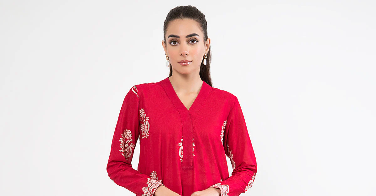 2 Piece Embroidered Lawn Suit - Image 9