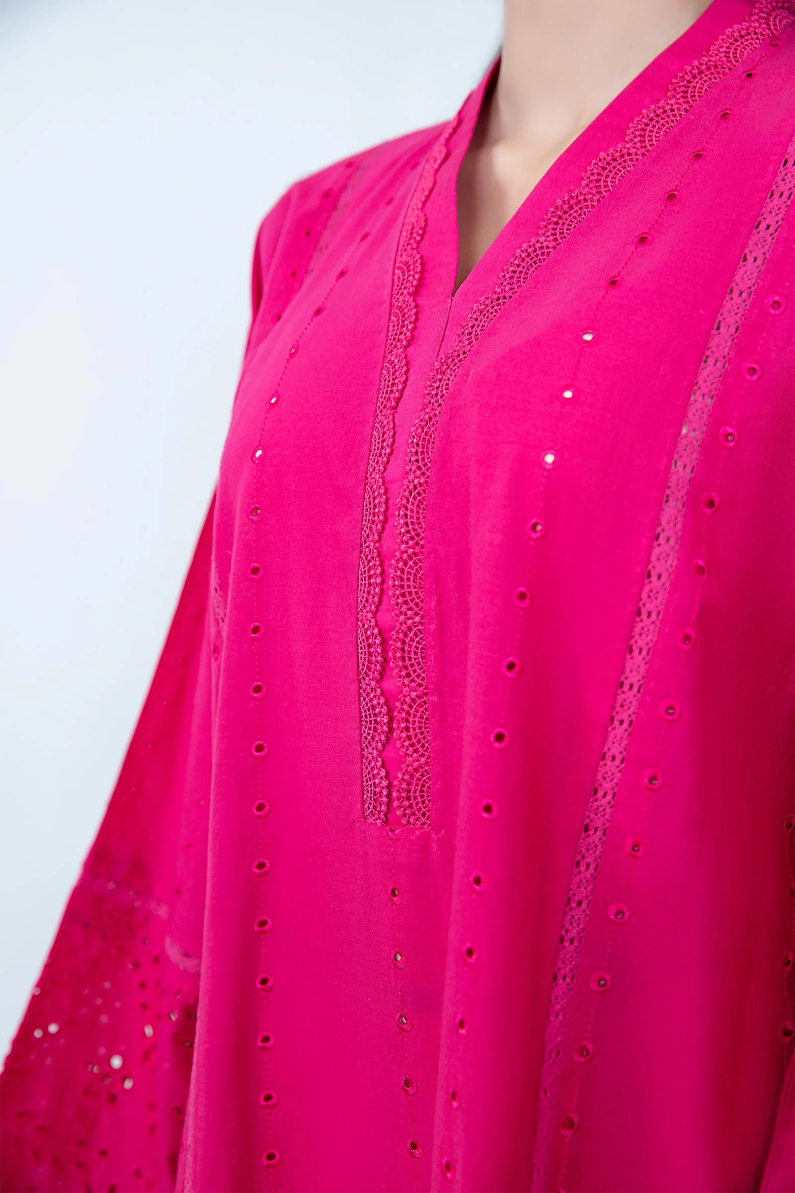 Embroidered Lawn Kurta - Image 6
