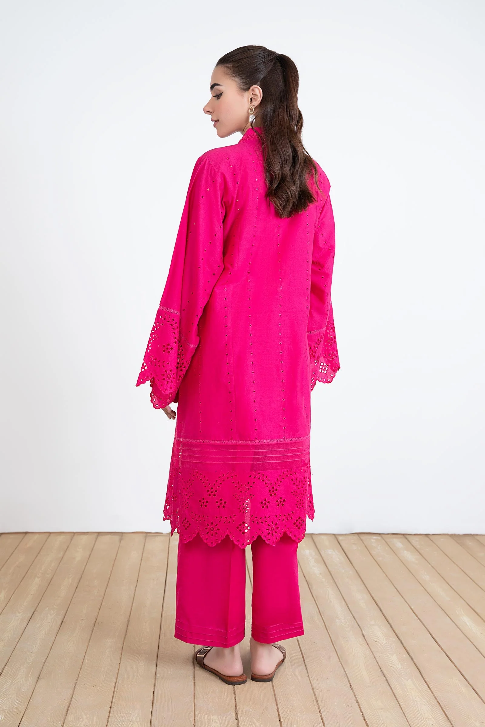 Embroidered Lawn Kurta - Image 7