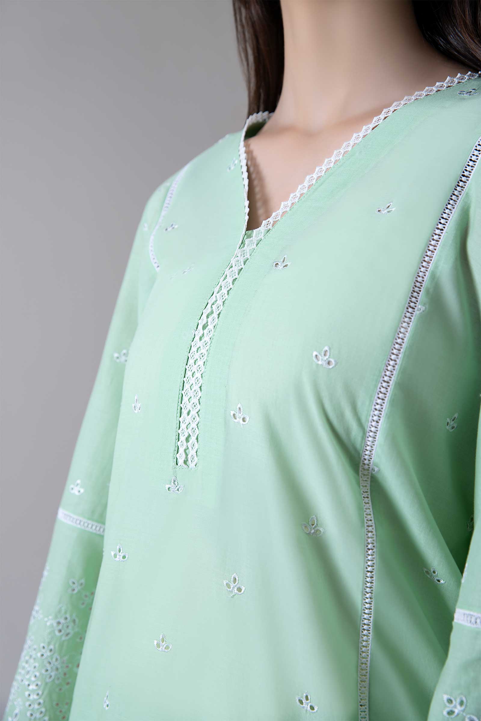 Embroidered Lawn Kurta - Image 2