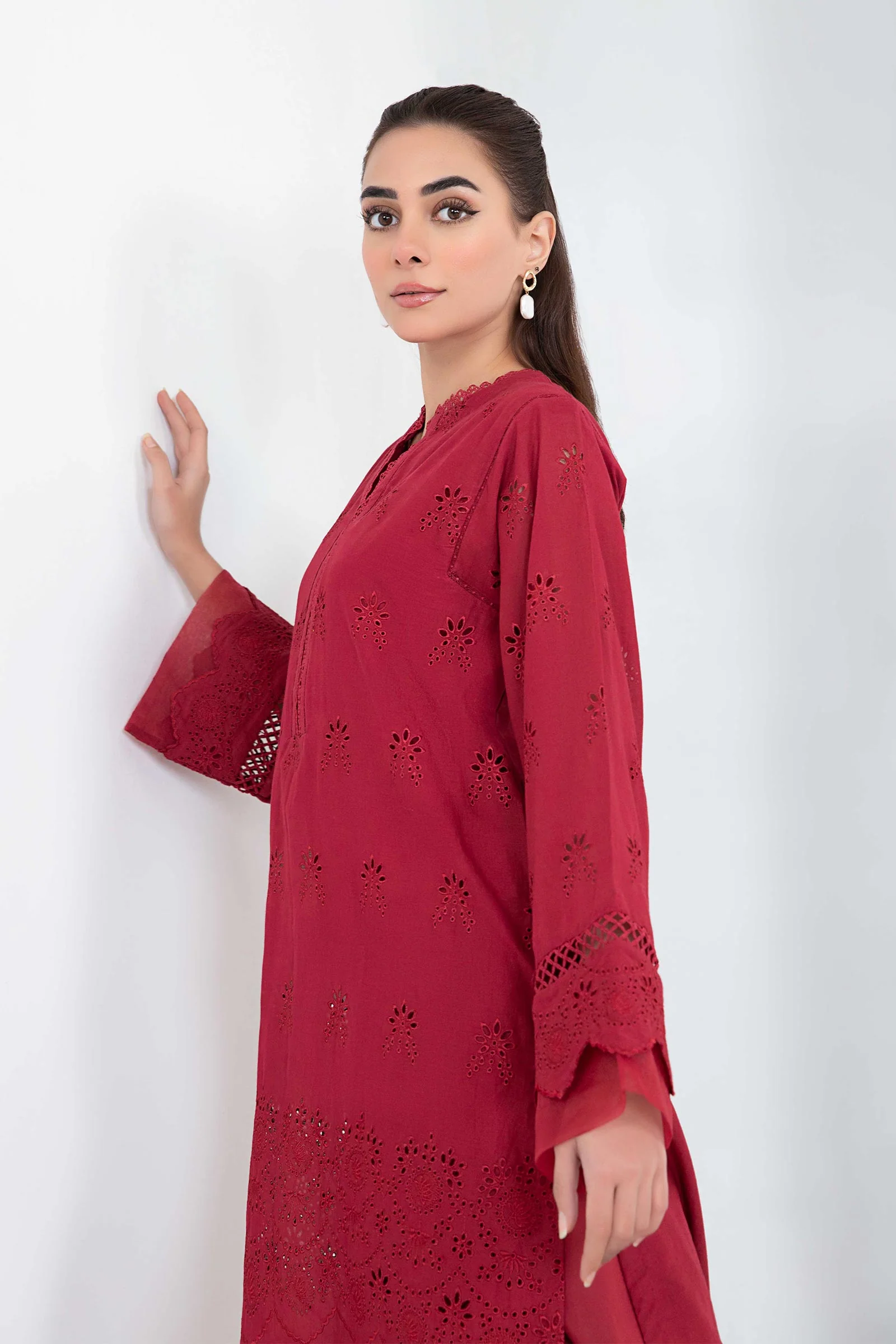 Embroidered Lawn Kurta - Image 4