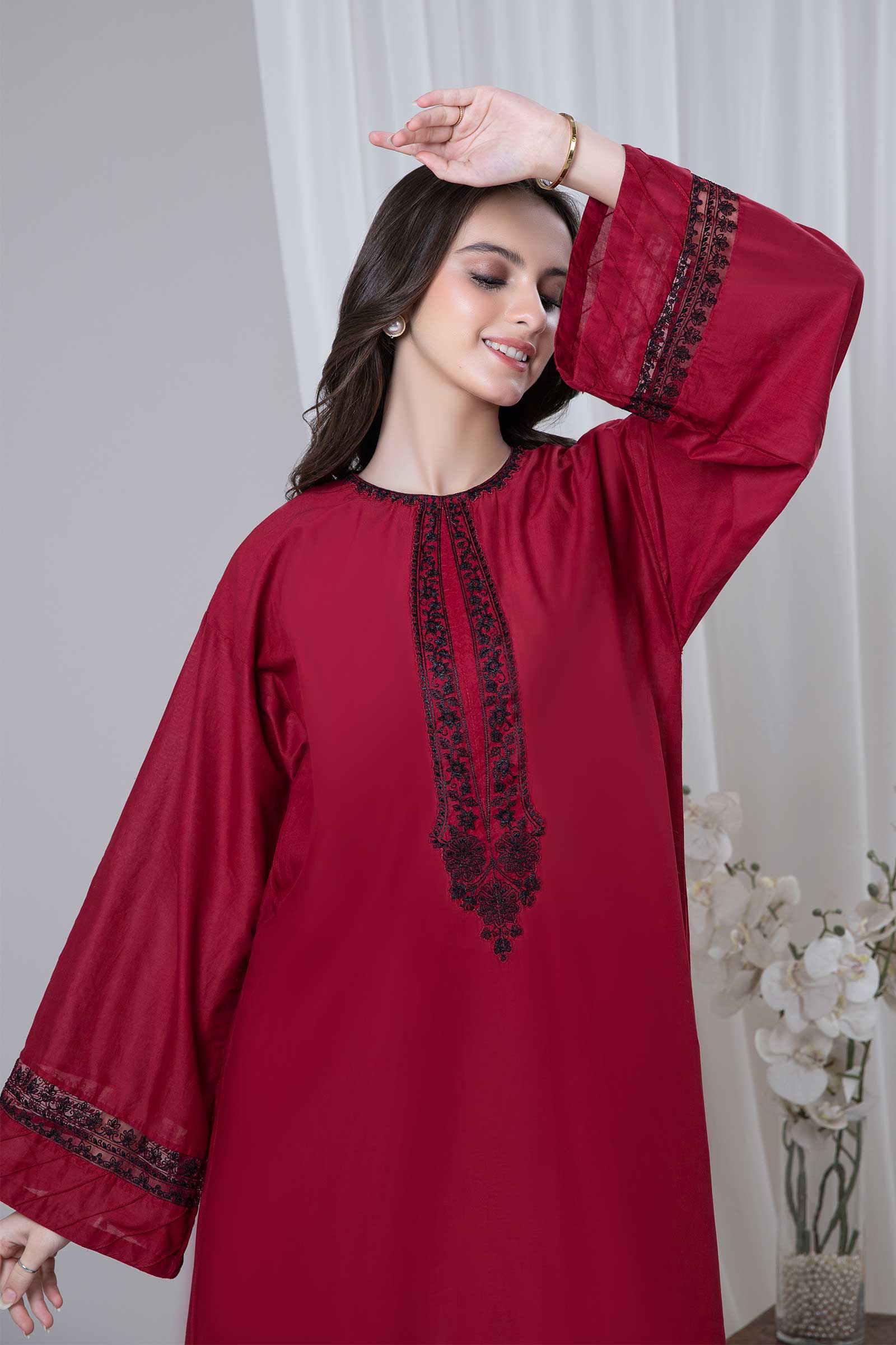 Dyed Lawn Shirt - Image 2