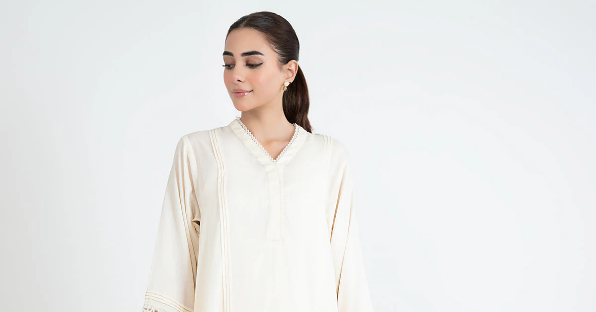 2 Piece Embroidered Dobby Lawn Suit - Image 7